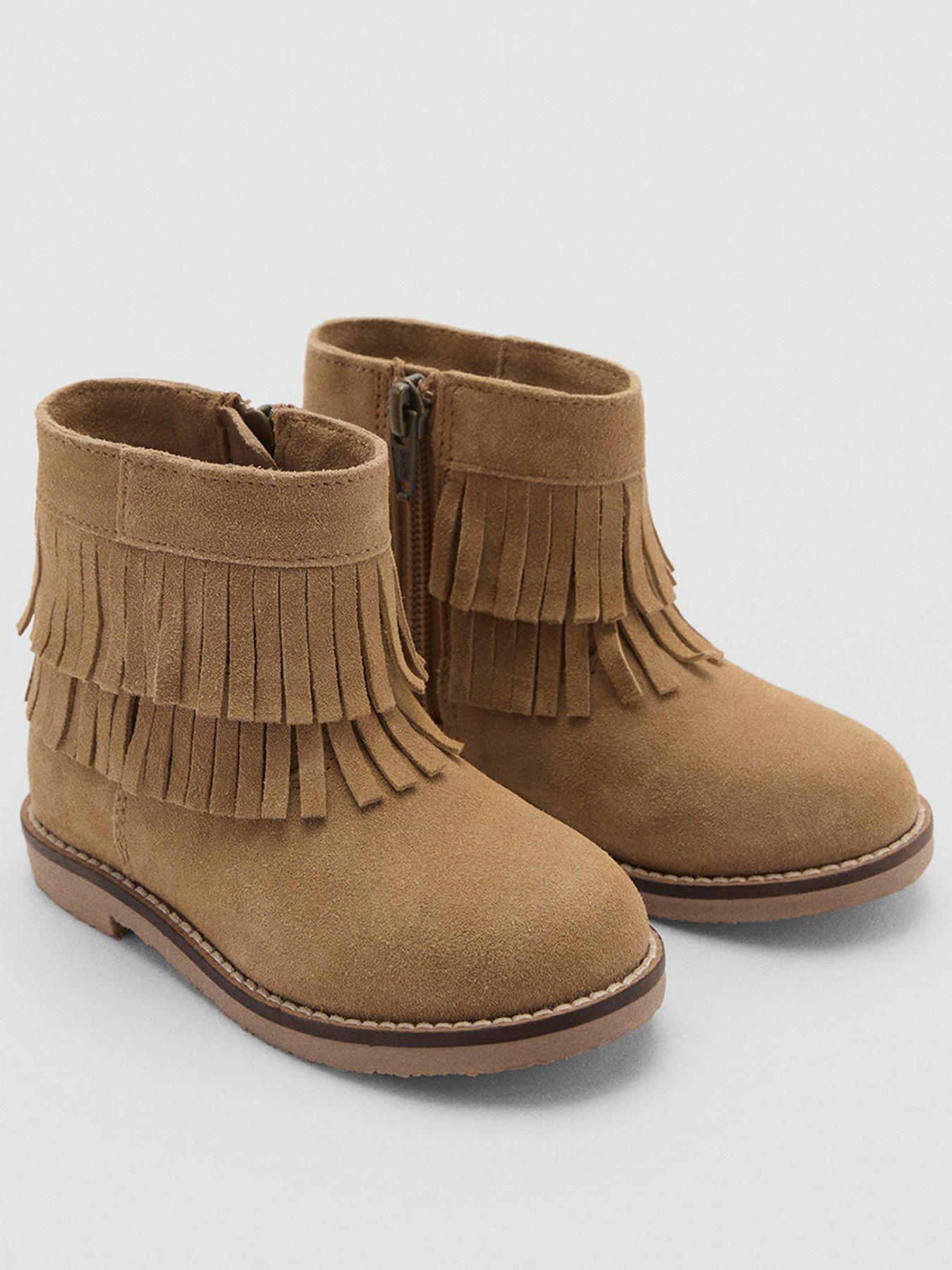 mango-younger-girls-fringe-suede-ankle-boots-beigestillFront