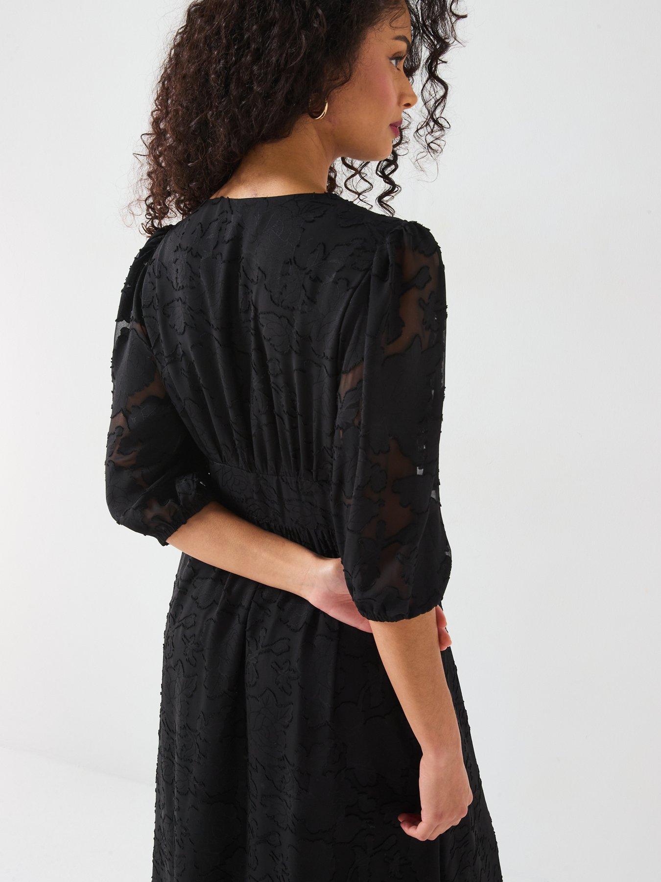 v-by-very-burnout-button-through-midi-dress-blackdetail