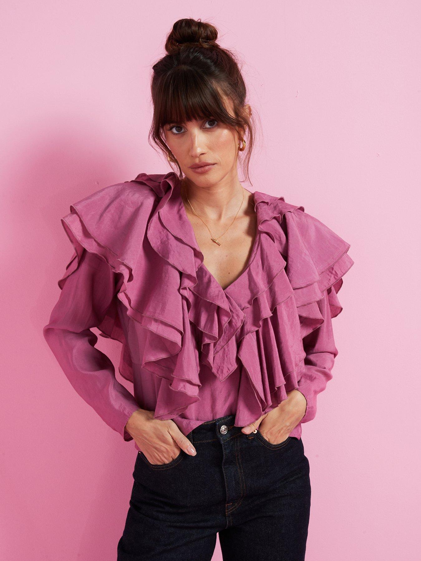 v-by-very-soft-ruffle-long-sleeve-blouse-pinkfront