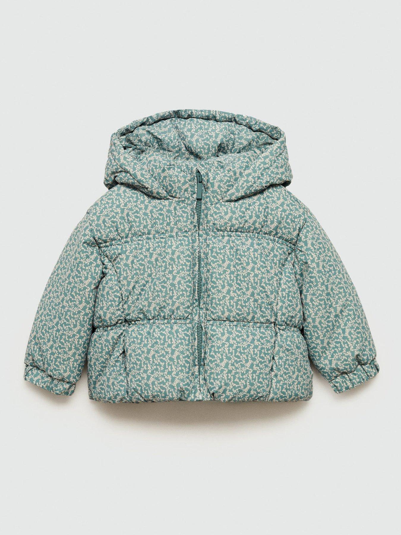 mango-younger-girls-floral-print-padded-coat-light-green