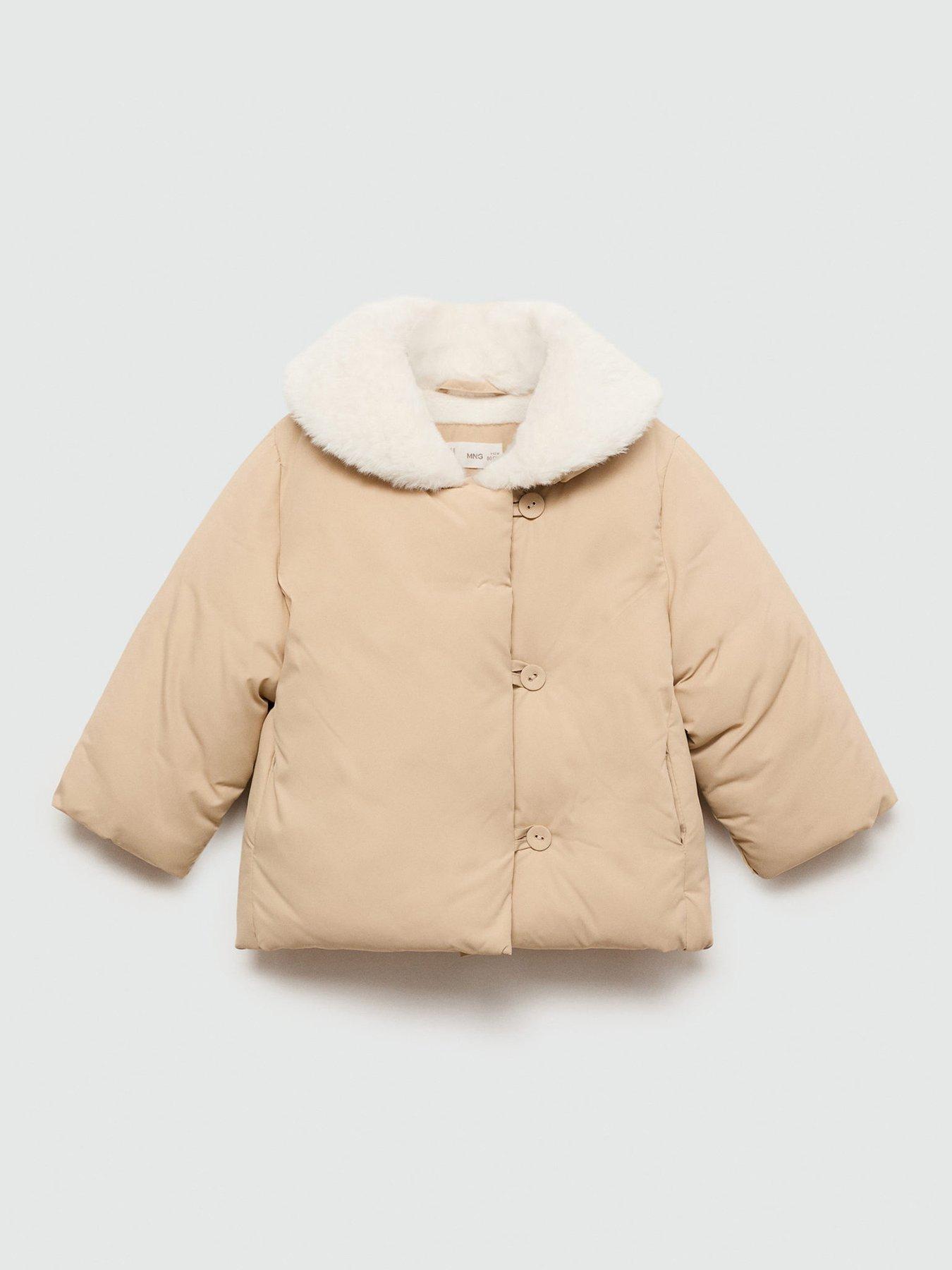 mango-younger-girls-fleece-lined-funnel-neck-coat-beige