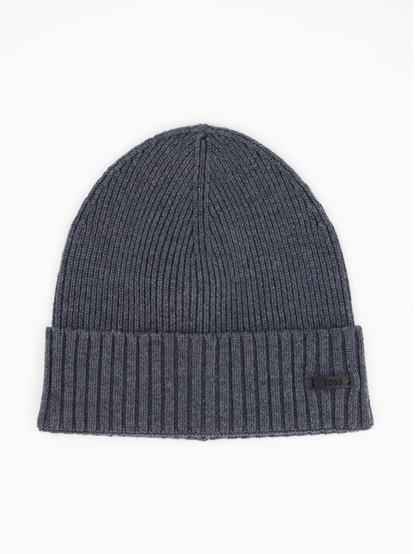 boss-fati-leather-tab-logo-beanie-hat-grey