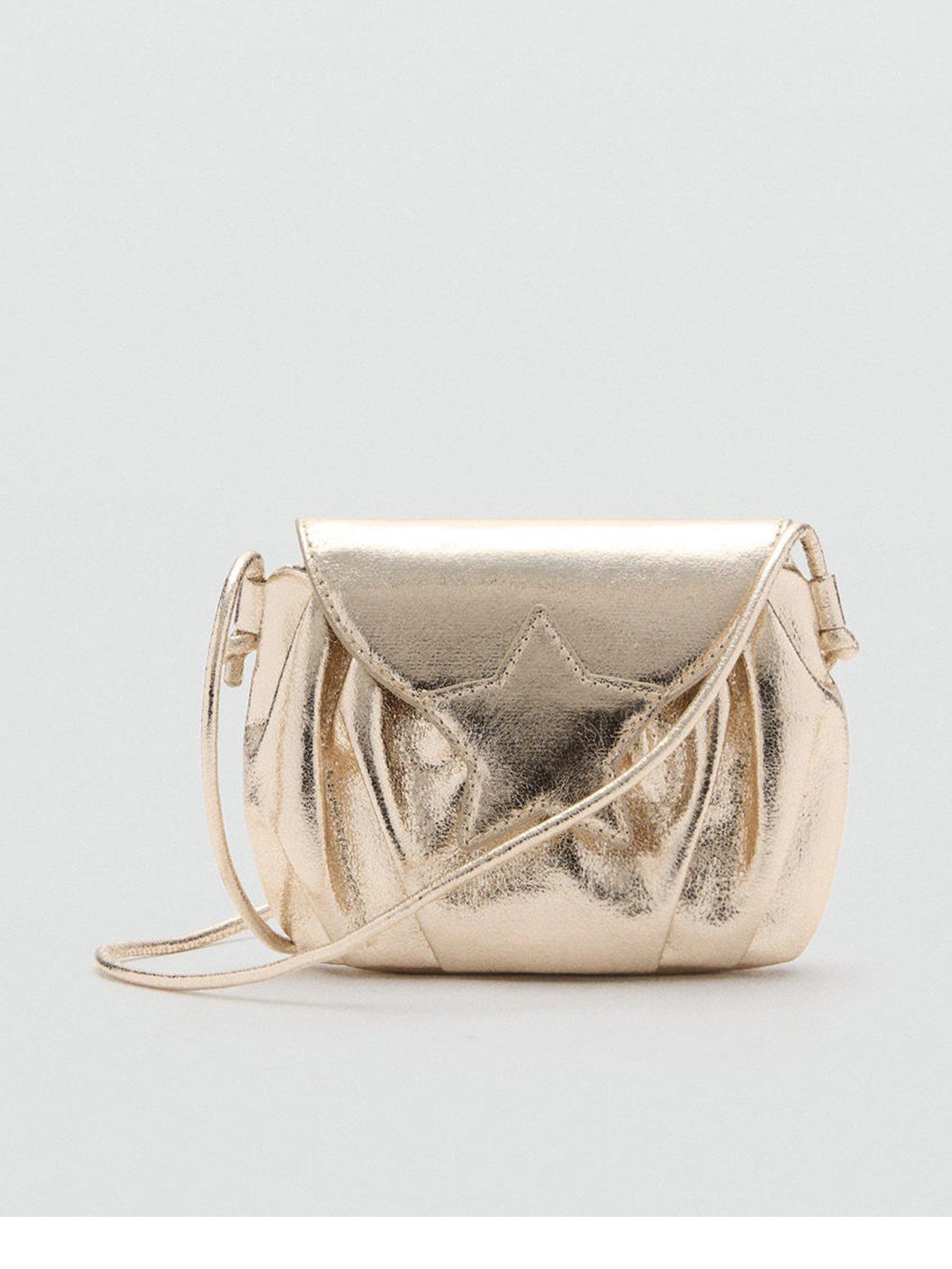 mango-girls-metallic-star-bag-gold