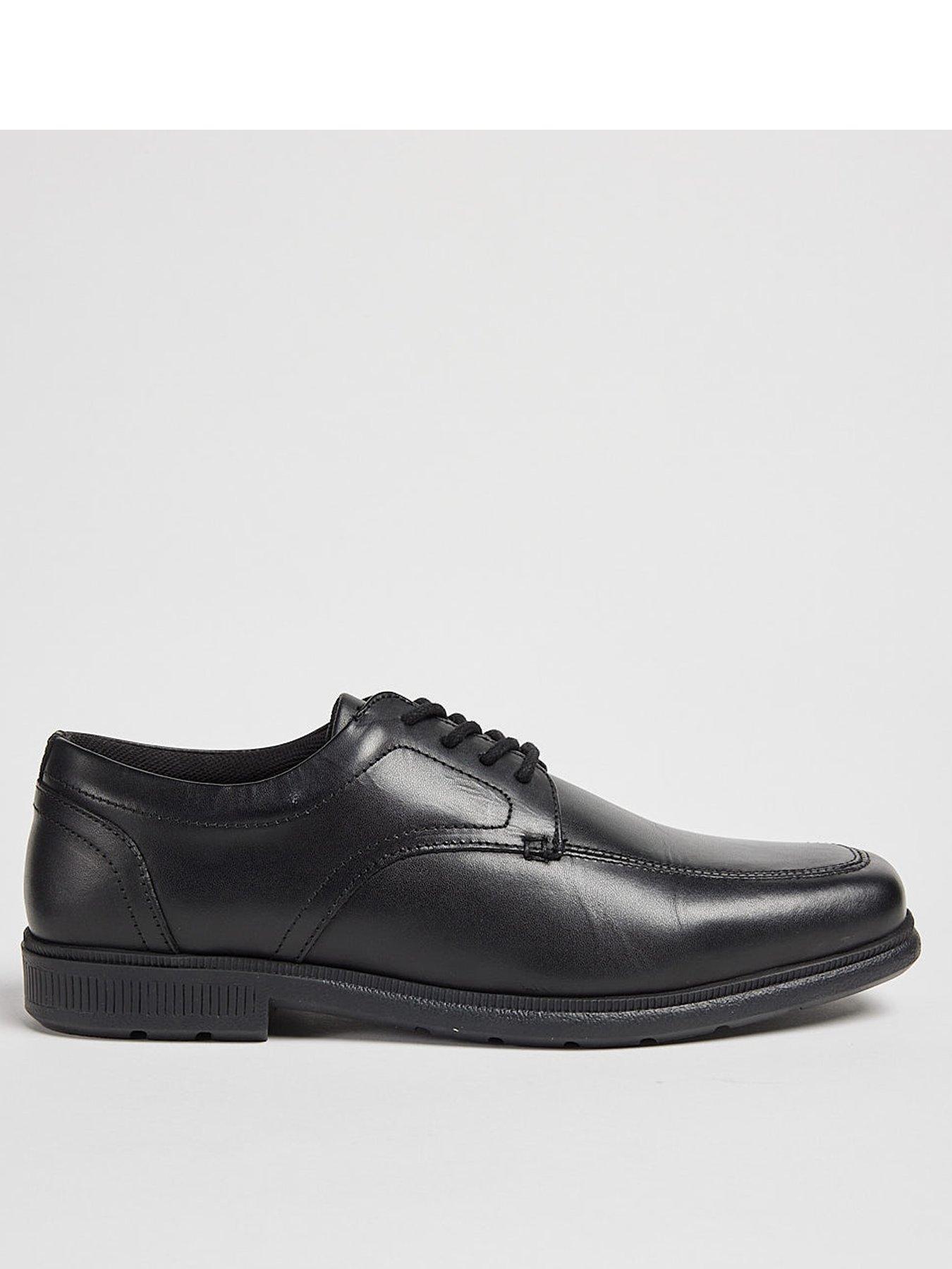 Image 1 of 6 of Pod Hornet Black Leather Lace Up School Shoe - Black