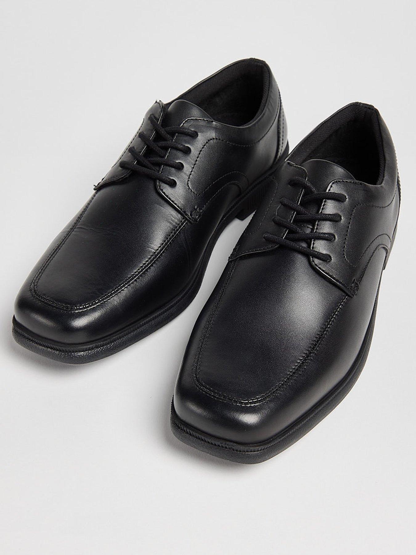 Image 2 of 6 of Pod Hornet Black Leather Lace Up School Shoe - Black