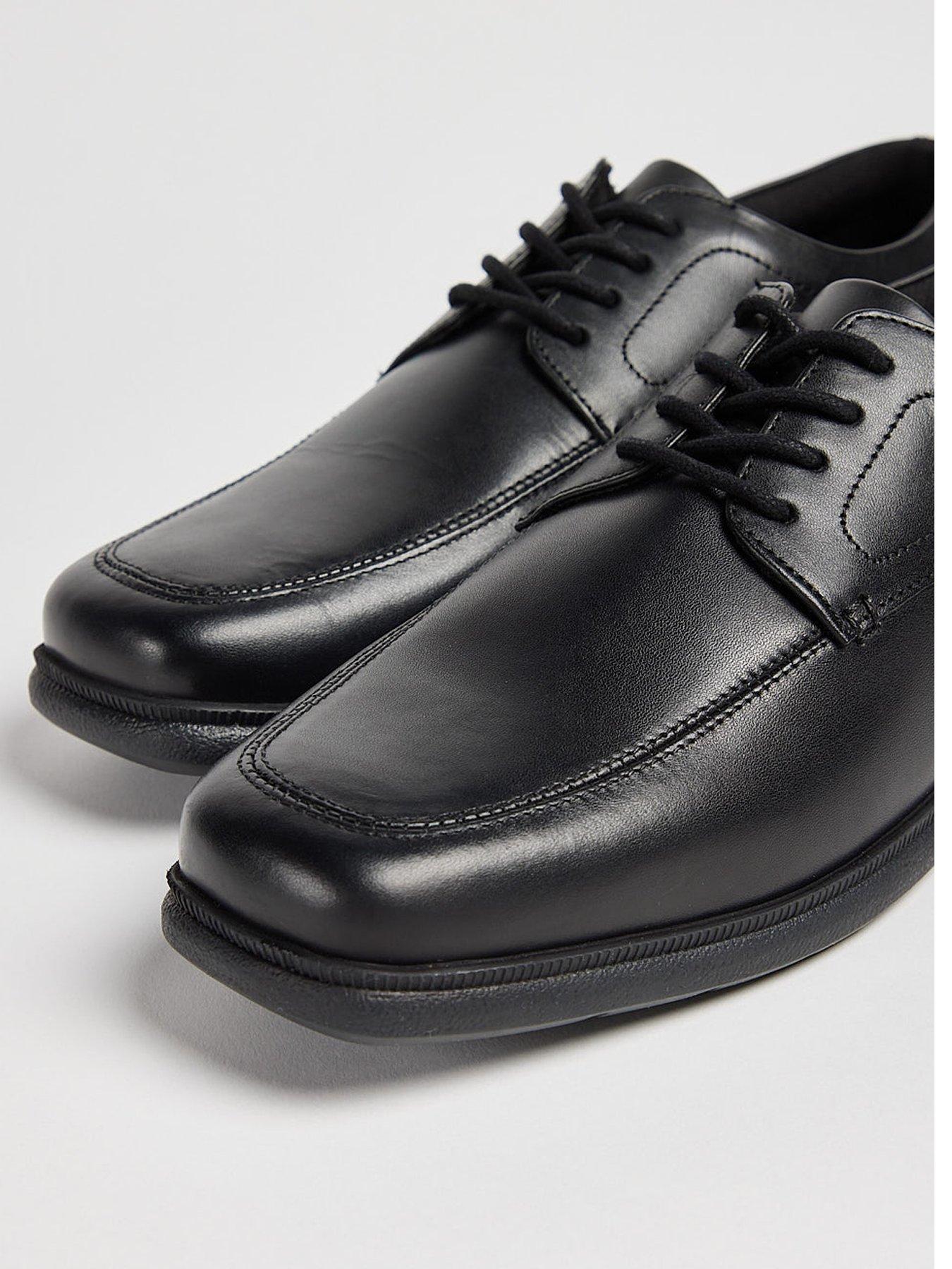 Image 3 of 6 of Pod Hornet Black Leather Lace Up School Shoe - Black