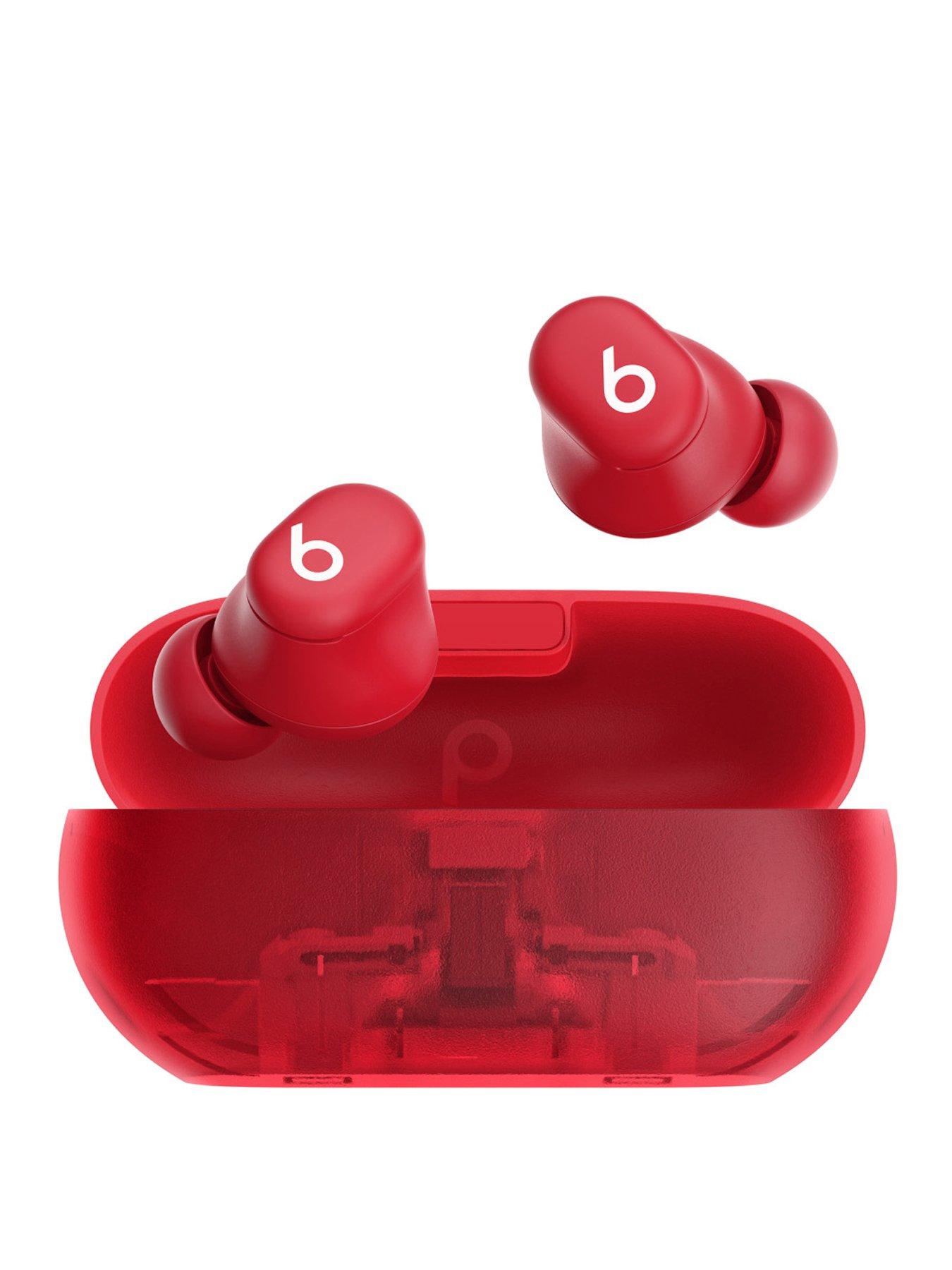 Image 1 of 1 of Beats Solo Buds - True Wireless Earbuds - Transparent Red