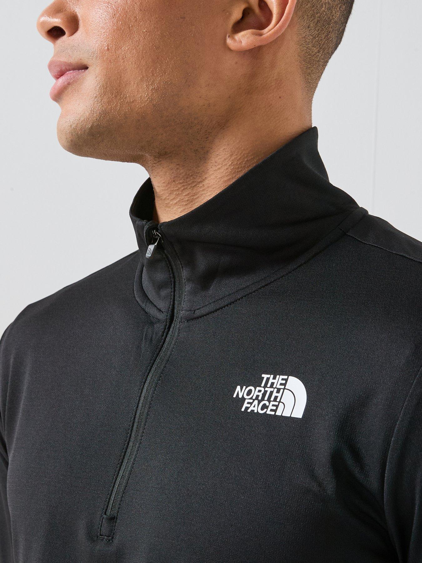 Image 4 of 6 of THE NORTH FACE Mens 24/7 1/4 Zip Tee - Black