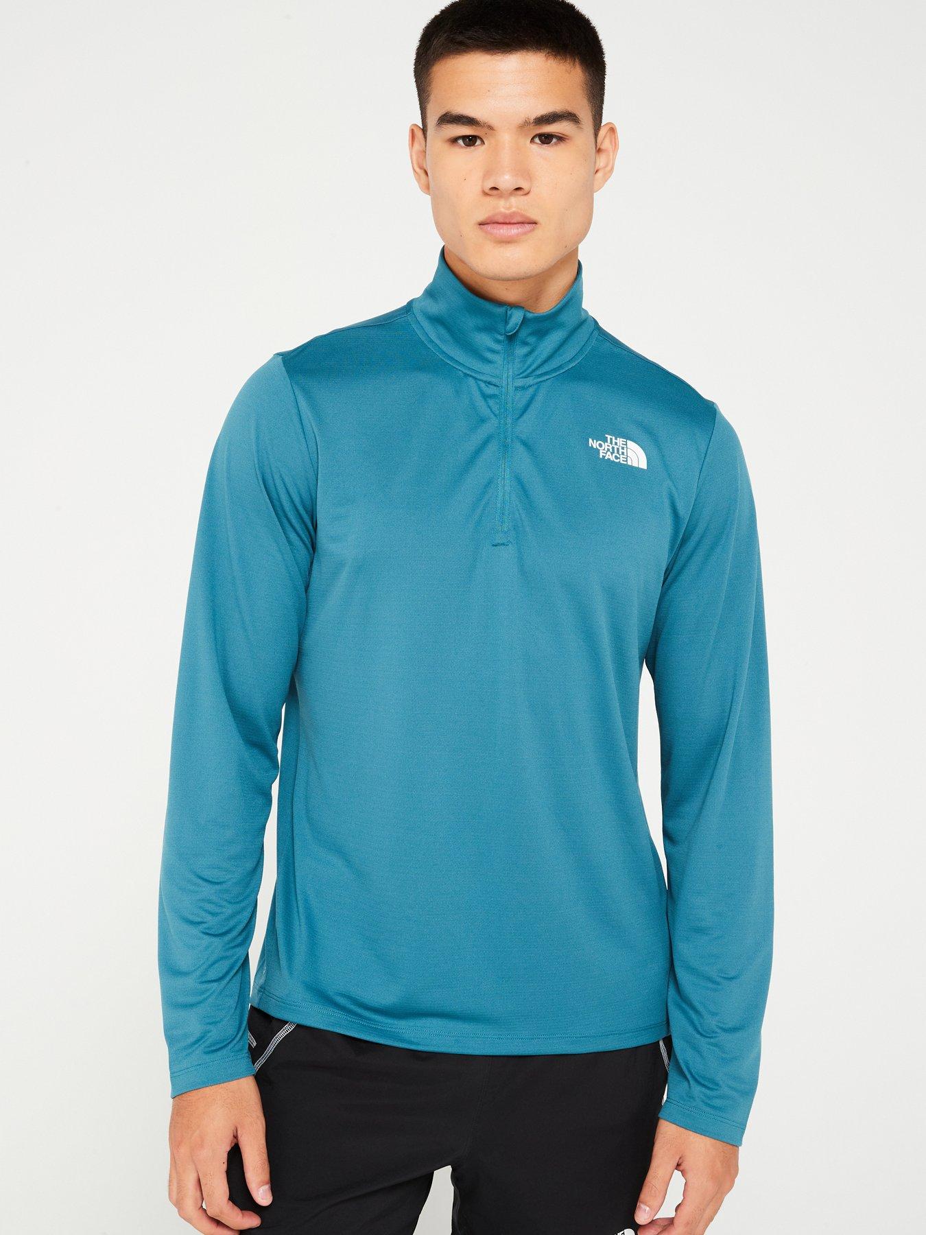 the-north-face-mens-247-14-zip-tee-bluefront