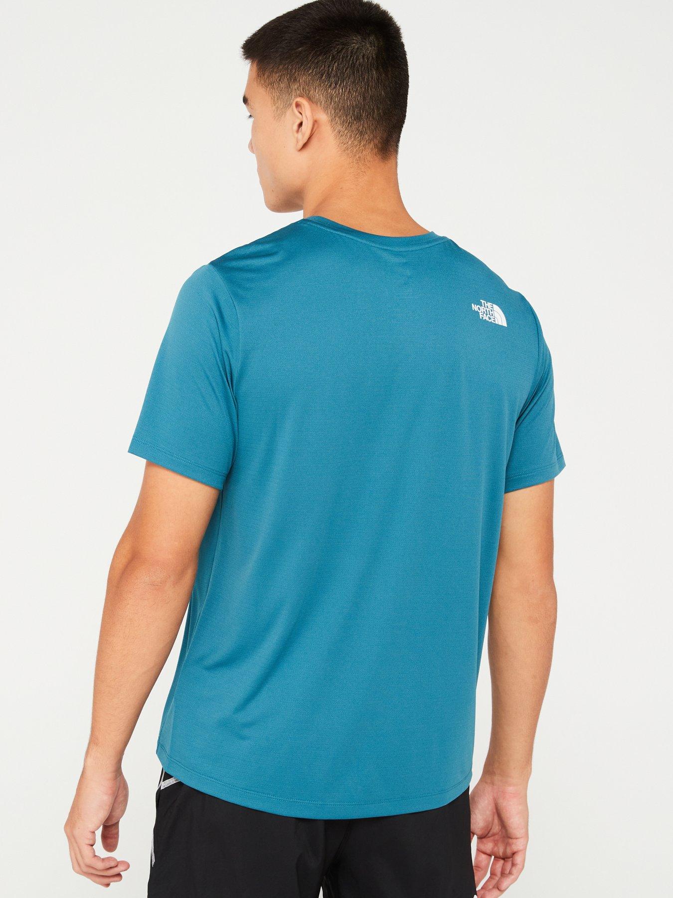 the-north-face-mens-247-short-sleeve-tee-reg-bluestillFront