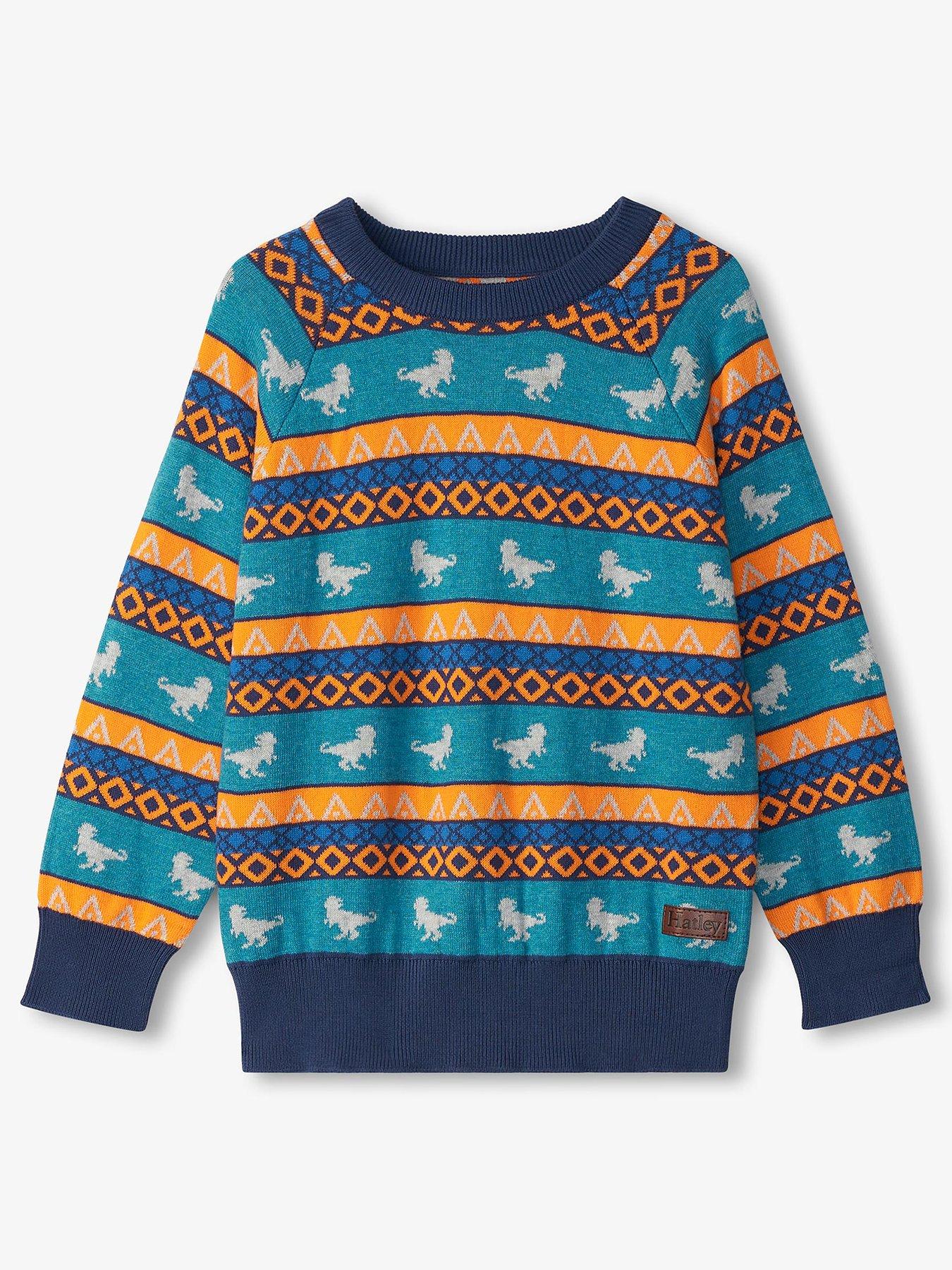undefined Hatley Boys Dino Knit Jumper - Multi
