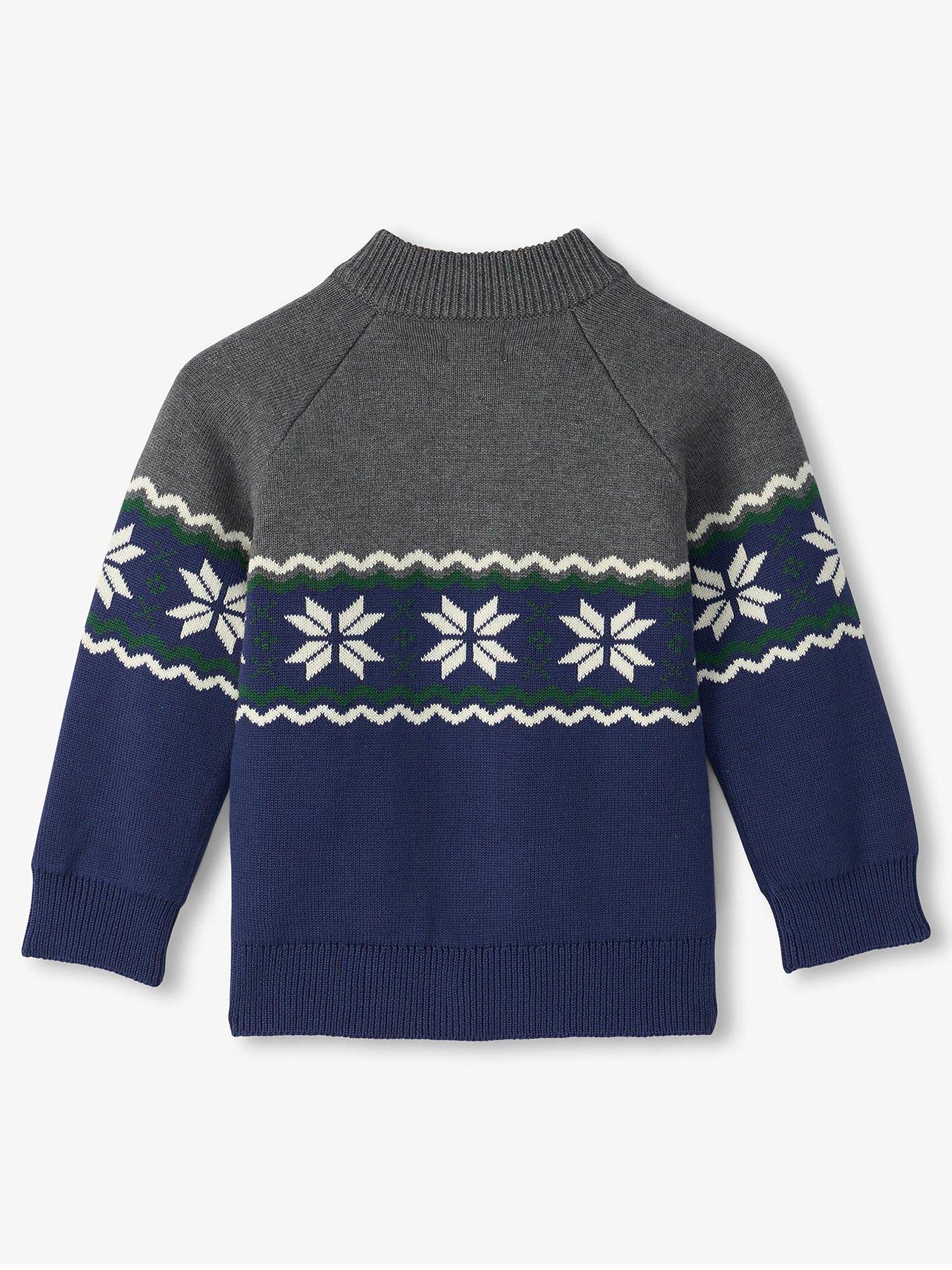 Image 3 of 5 of Hatley Boys Winter Knit Jumper - Navy
