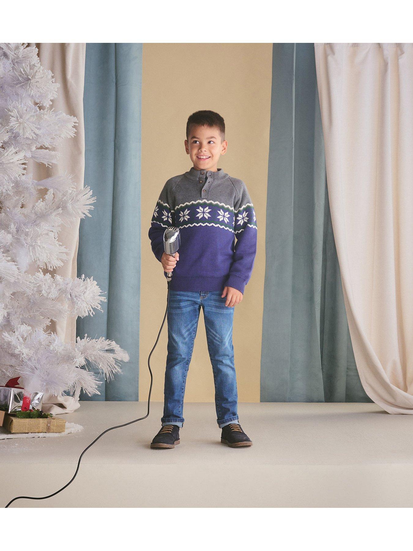 Image 4 of 5 of Hatley Boys Winter Knit Jumper - Navy