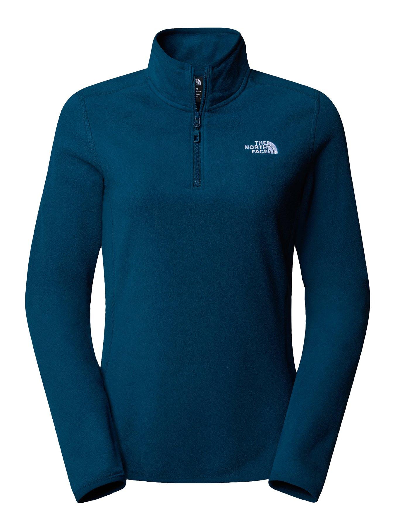 the-north-face-womens-100-glacier-14-zip-top-navy