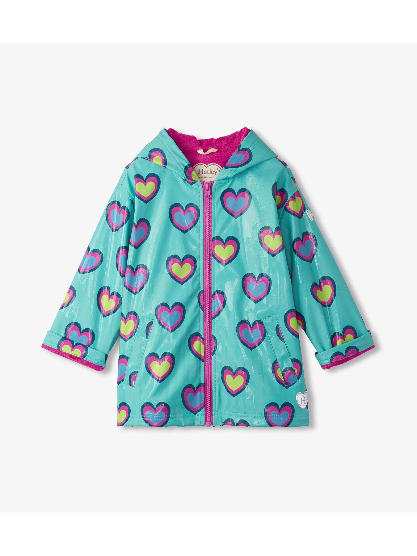 hatley-girls-heart-colour-change-rain-jacket-greenstillFront