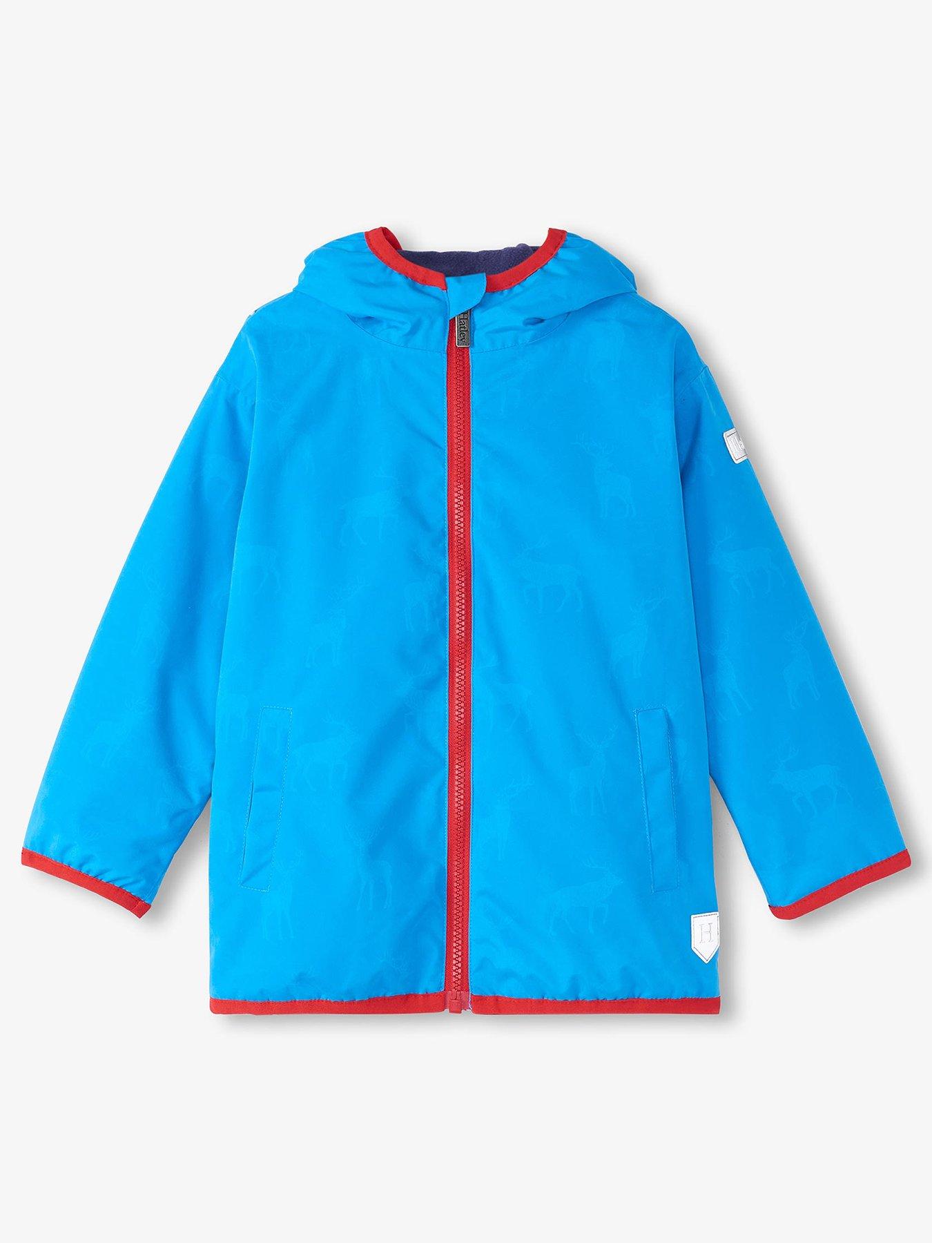 undefined Hatley Boys Blue Elks Colour Changing Soft Shell Jacket
