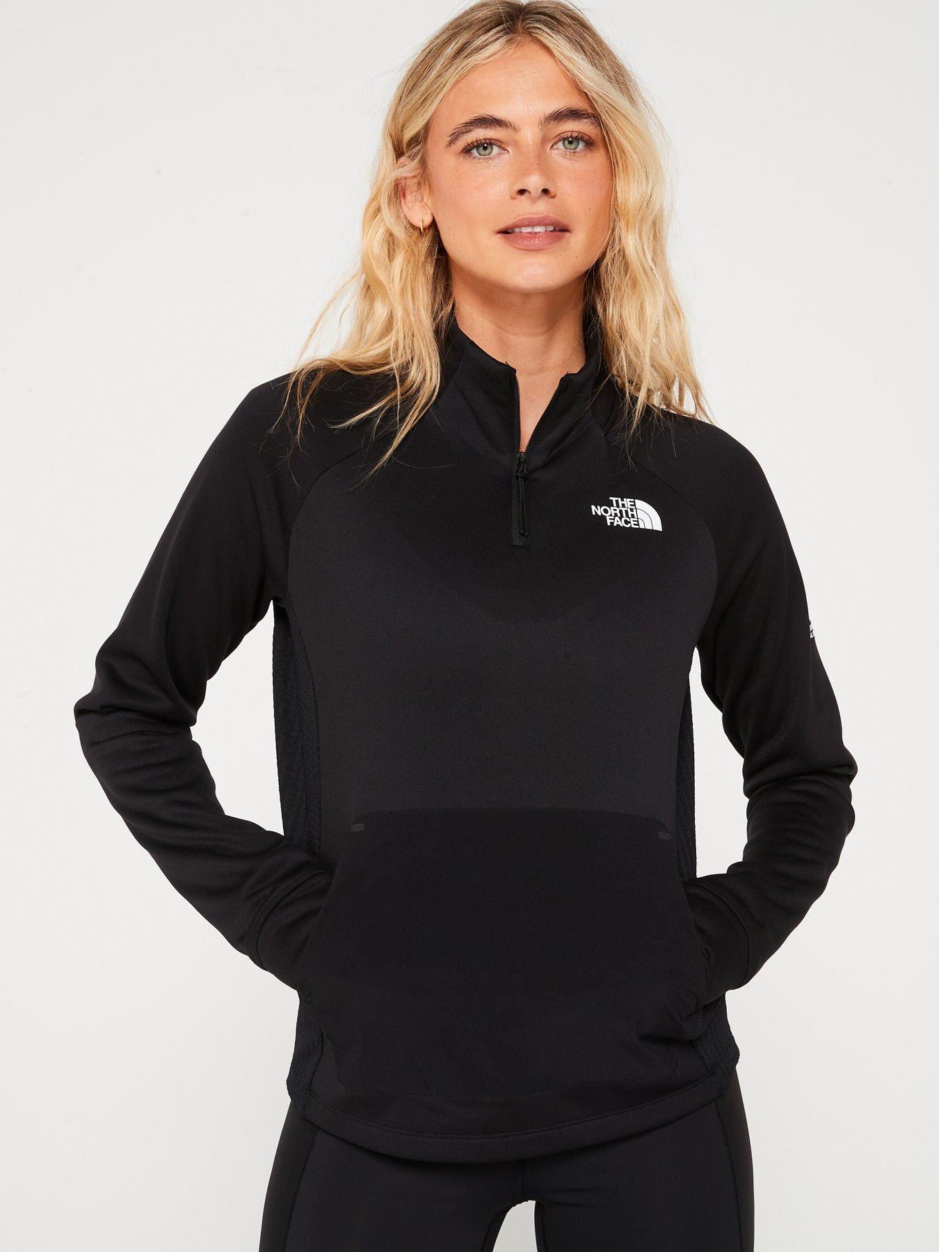 the-north-face-womens-mountain-athletic-fleece-frac14-zip-black