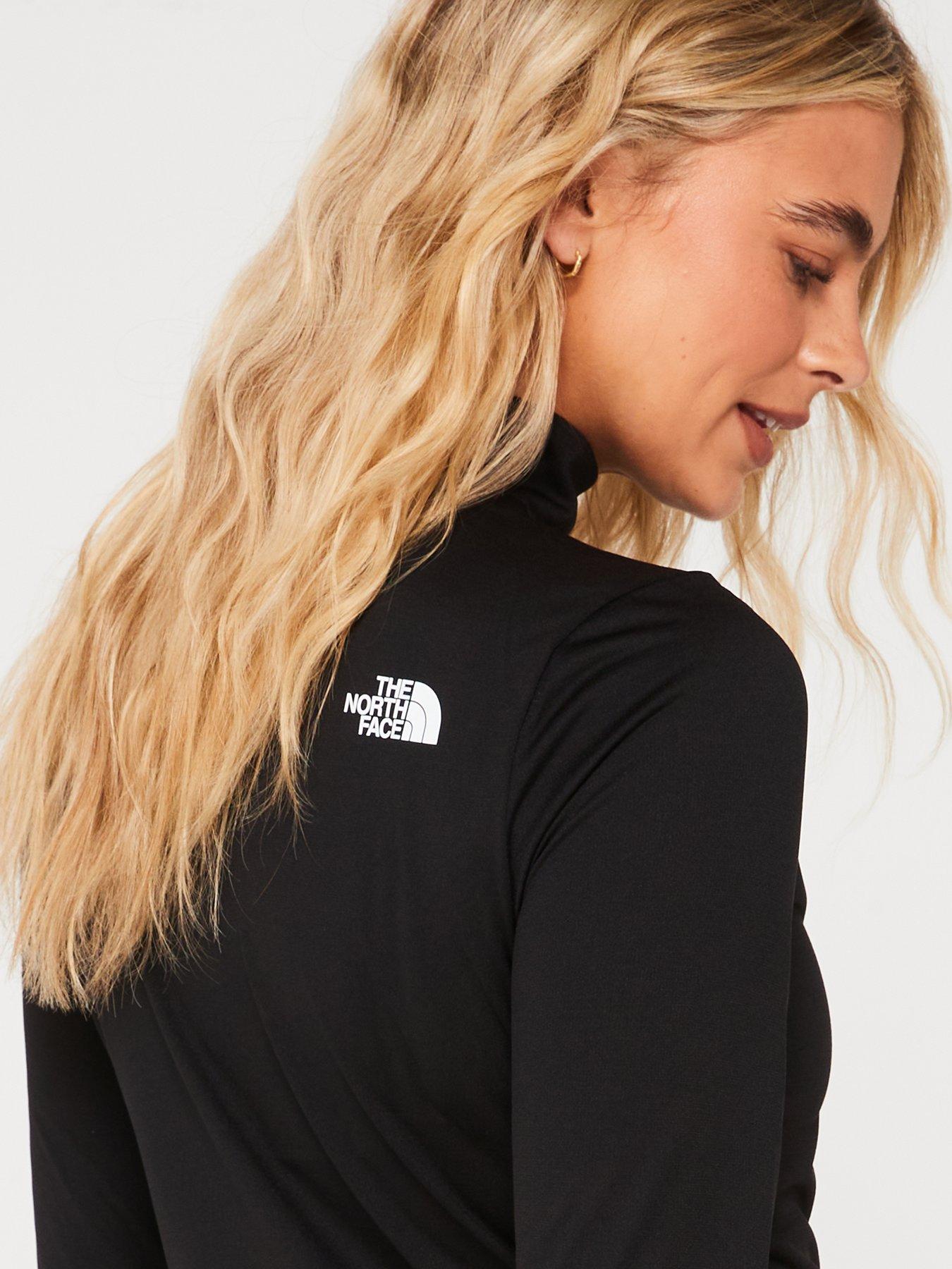 the-north-face-womens-flex-14-zip-long-sleeve-top-blackoutfit