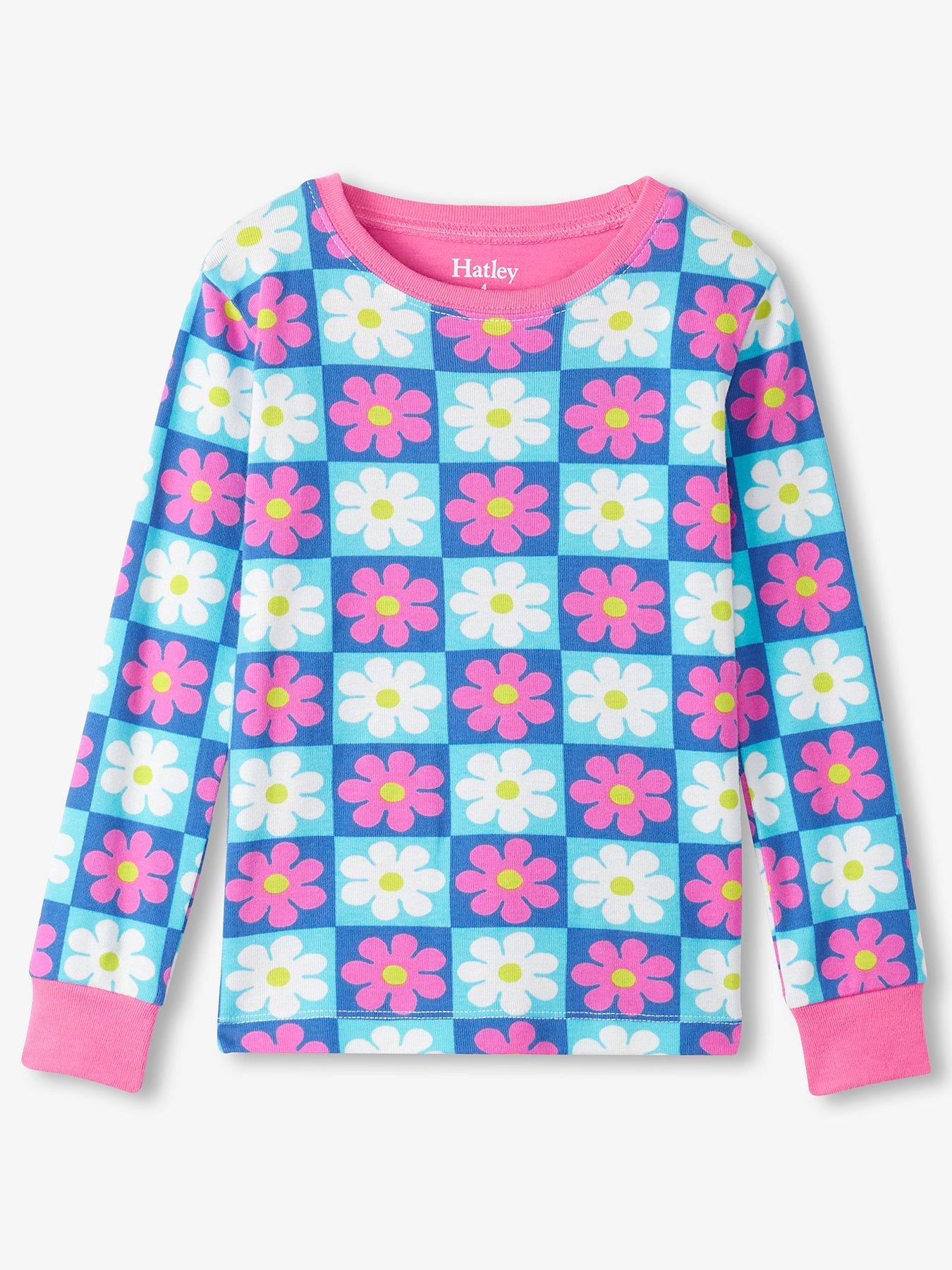 hatley-hatley-girls-rib-checkered-daisy-pyjamasback