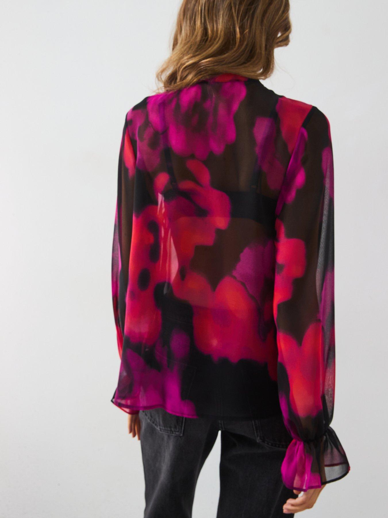 v-by-very-floral-printed-ruffle-sheer-blouse-multistillFront