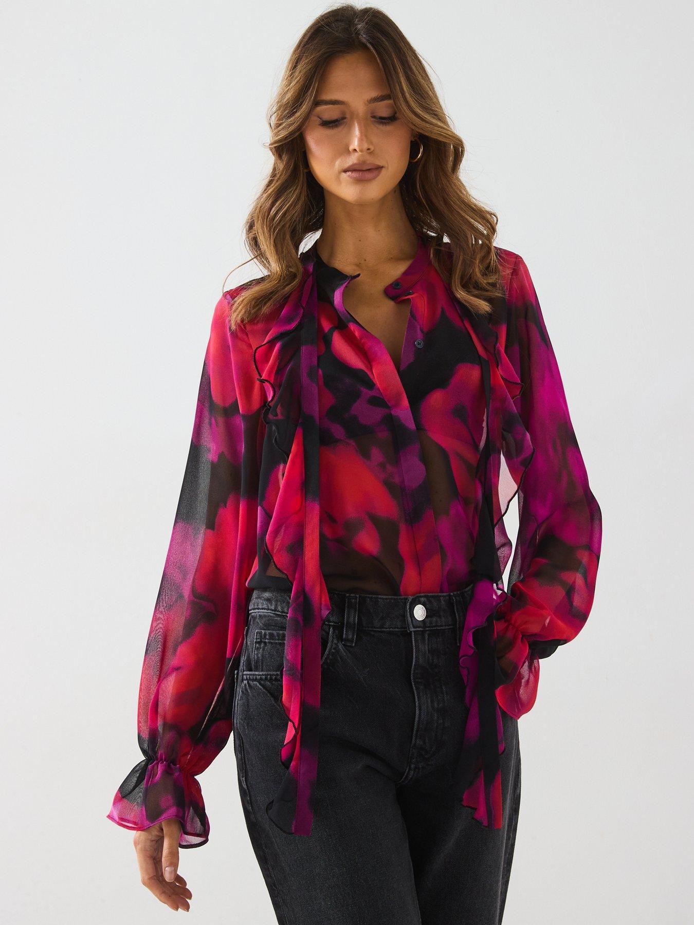 v-by-very-floral-printed-ruffle-sheer-blouse-multidetail