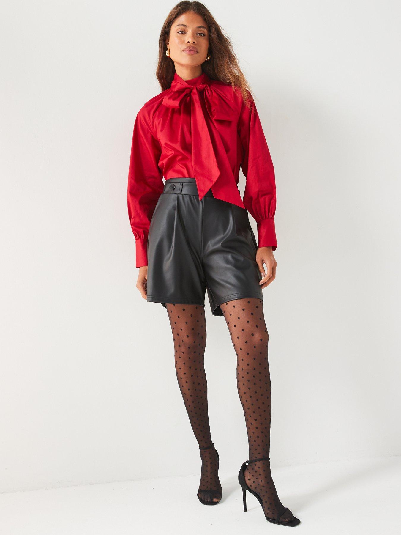 v-by-very-blouson-sleeve-blouse-redback