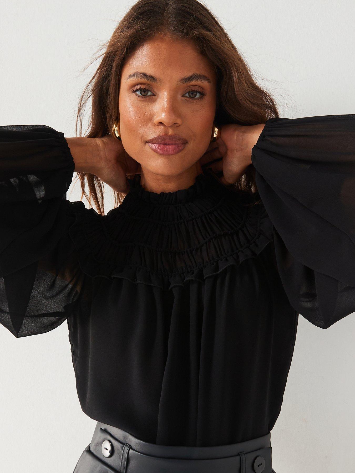 v-by-very-elasticated-yoke-shirred-blouse-blackoutfit