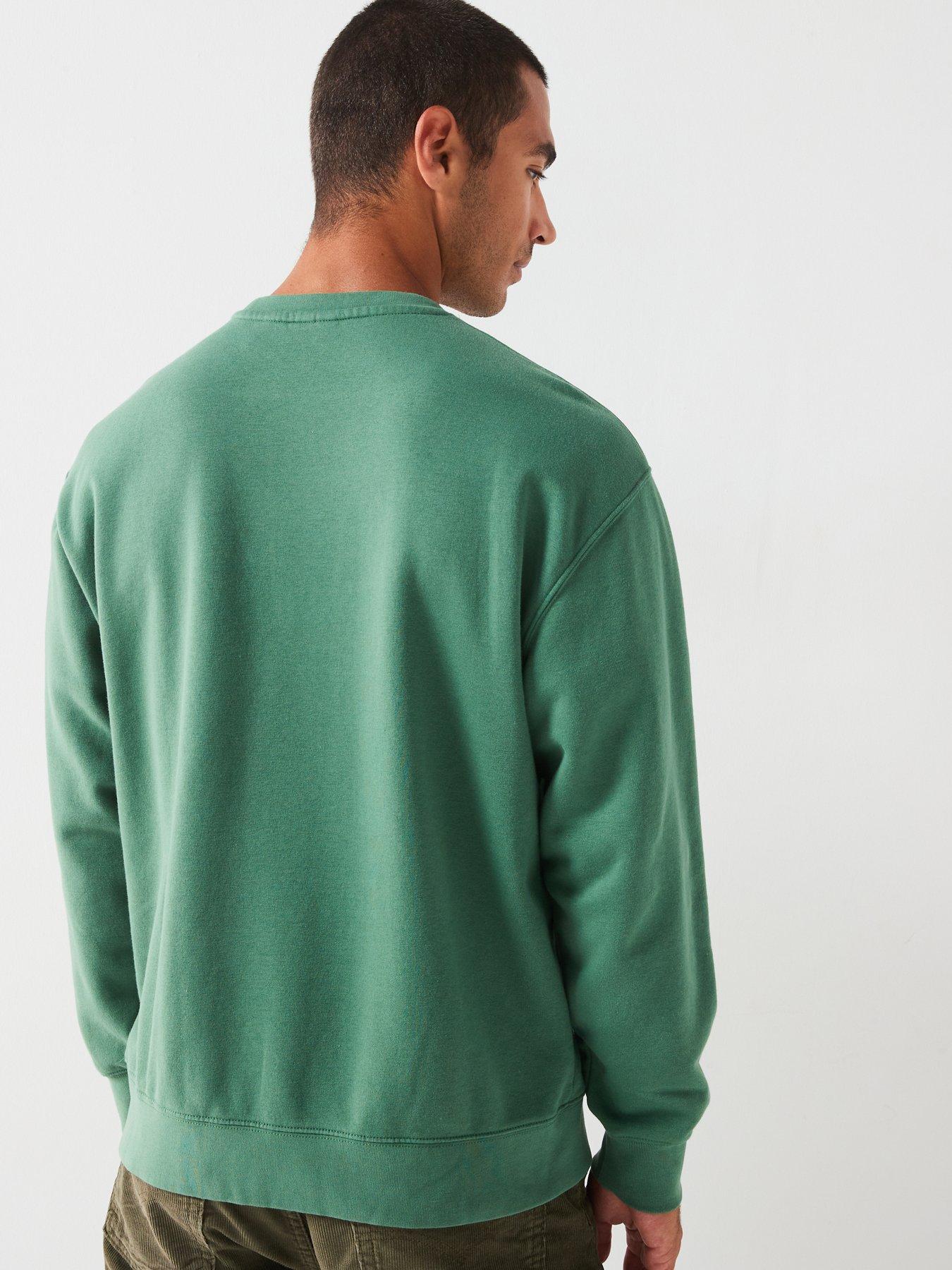 levis-levis-relaxed-tonal-graphic-crew-sweat-top-greenstillFront