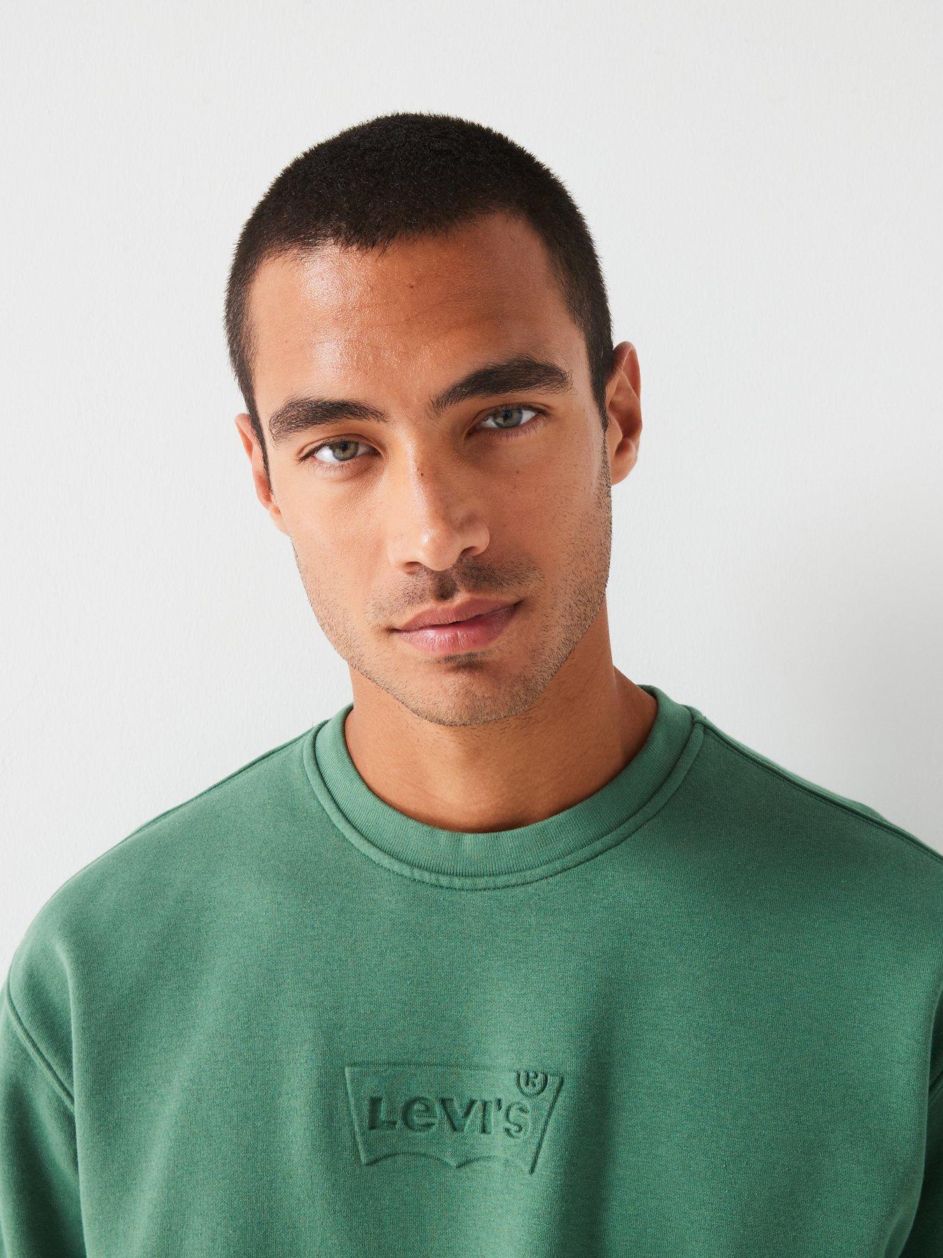 levis-levis-relaxed-tonal-graphic-crew-sweat-top-greenoutfit