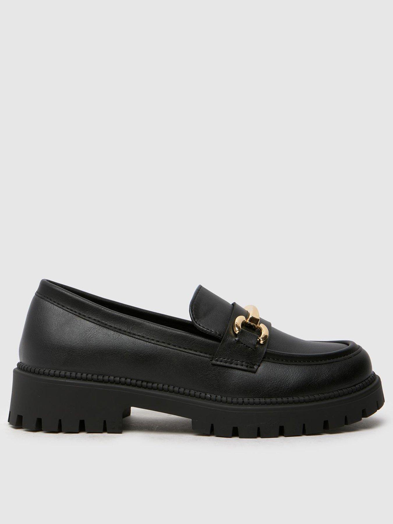 Image 1 of 4 of Schuh Lattice Feature Pu Loafer Junior - Black