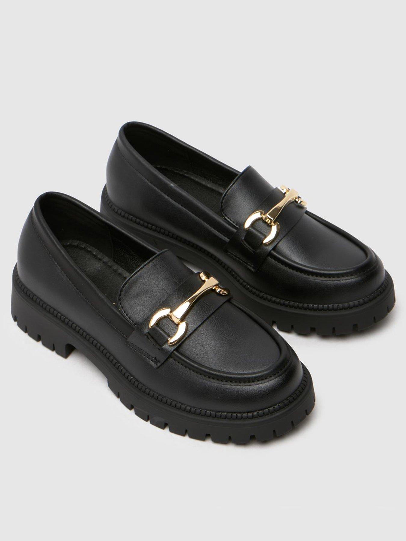 Image 3 of 4 of Schuh Lattice Feature Pu Loafer Junior - Black