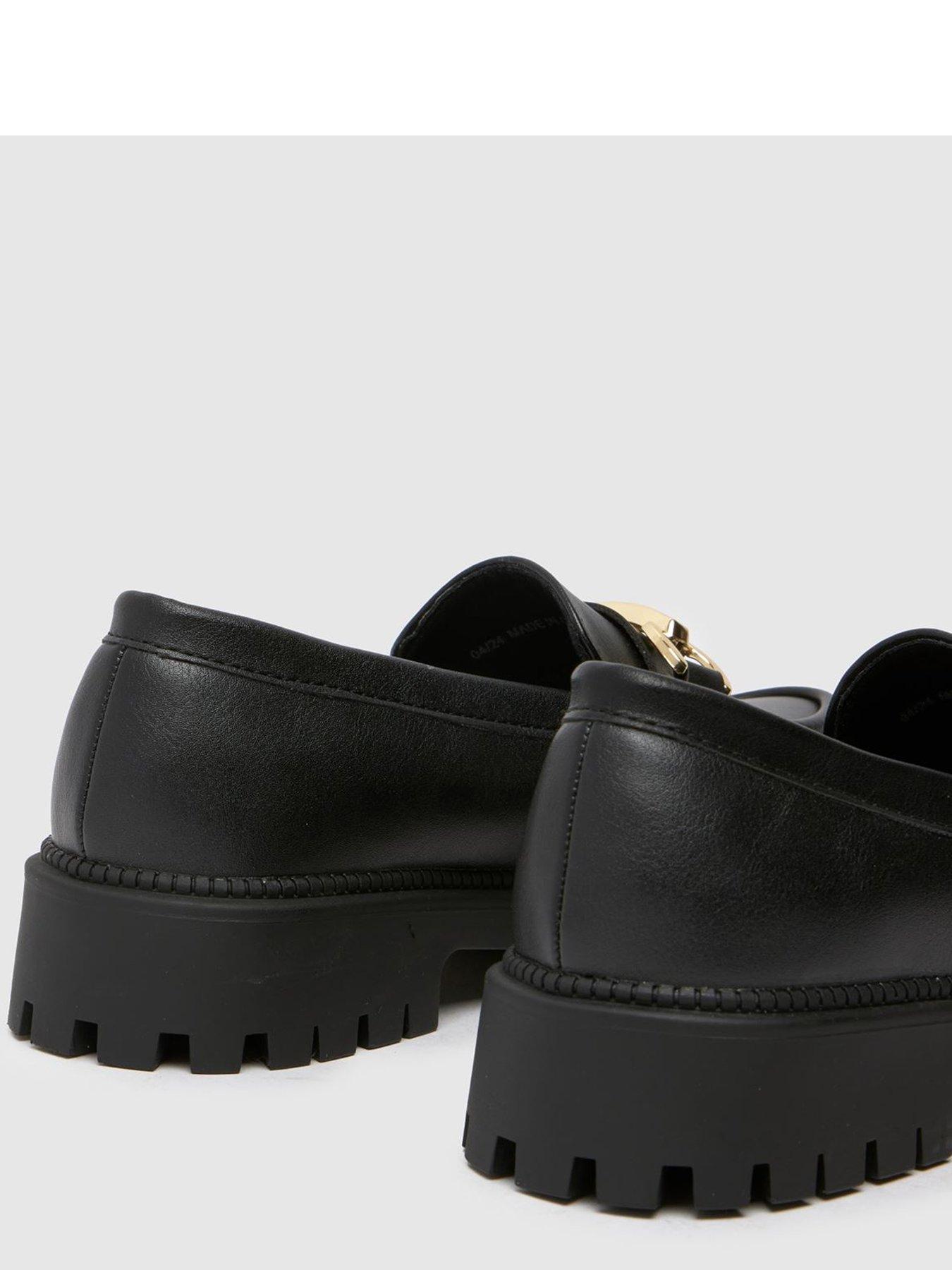 Image 4 of 4 of Schuh Lattice Feature Pu Loafer Junior - Black