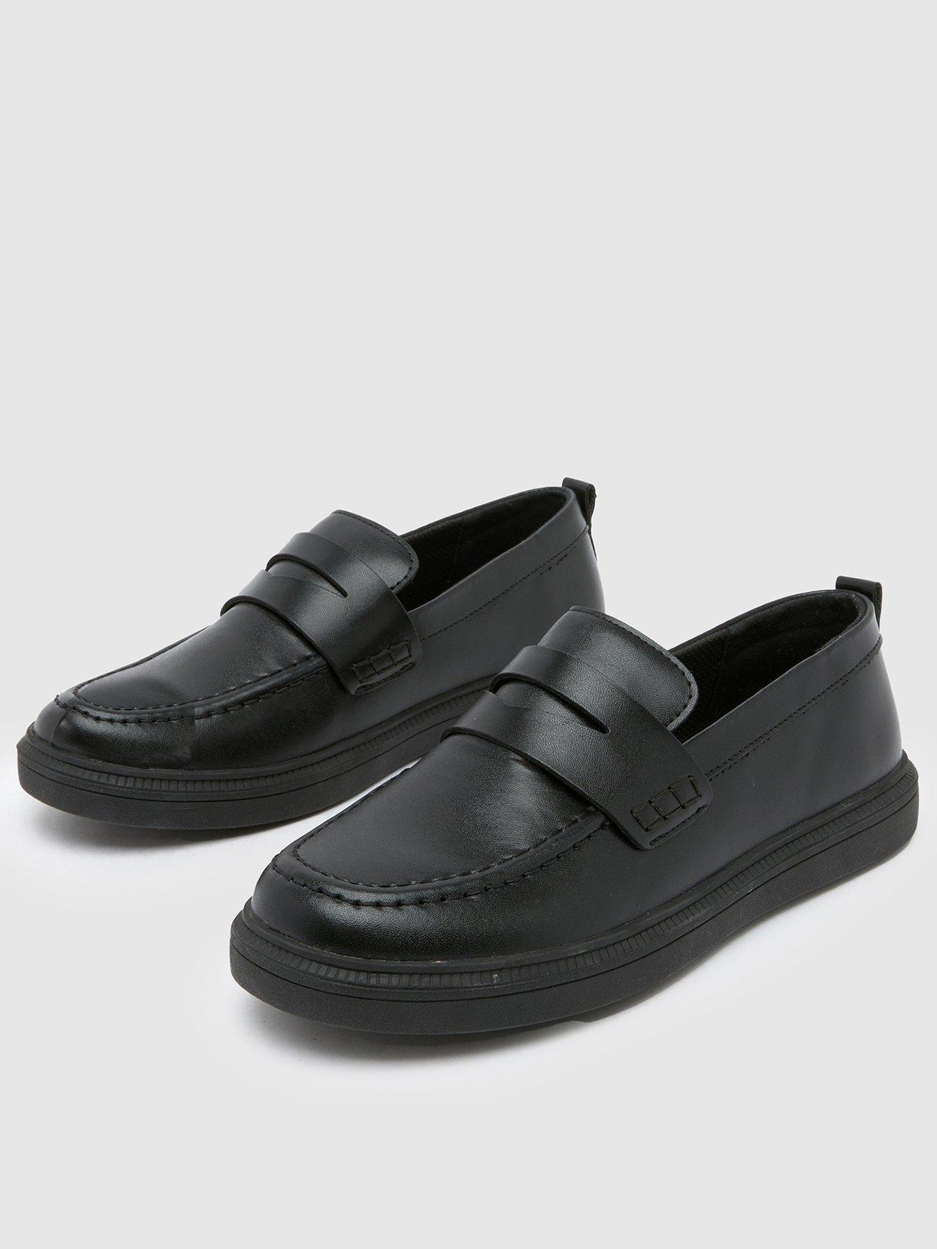 schuh-lincoln-penny-boys-loafer-youth-blackstillFront