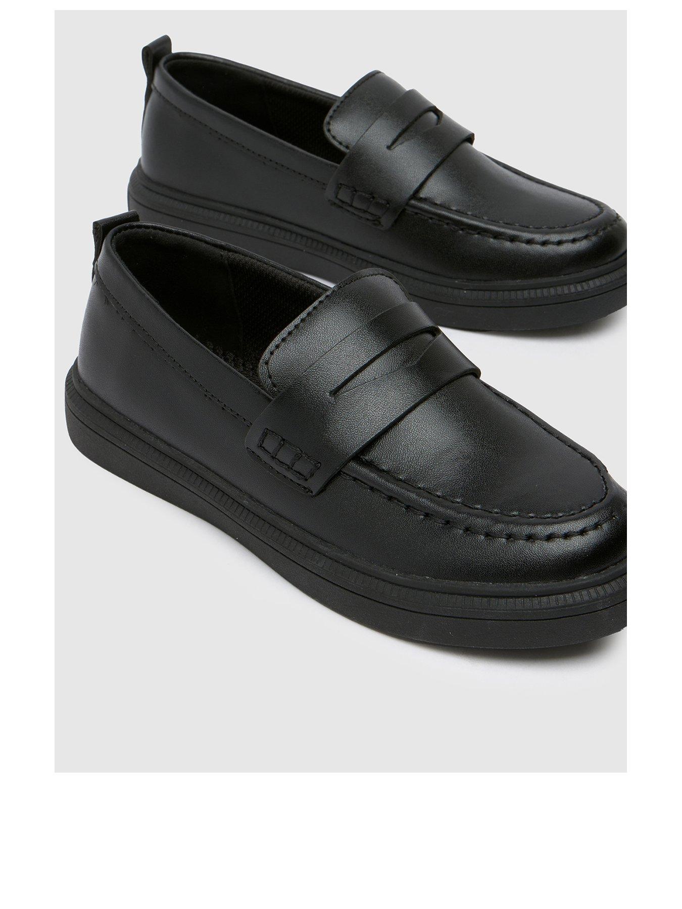 schuh-lincoln-penny-boys-loafer-junior-blackstillFront