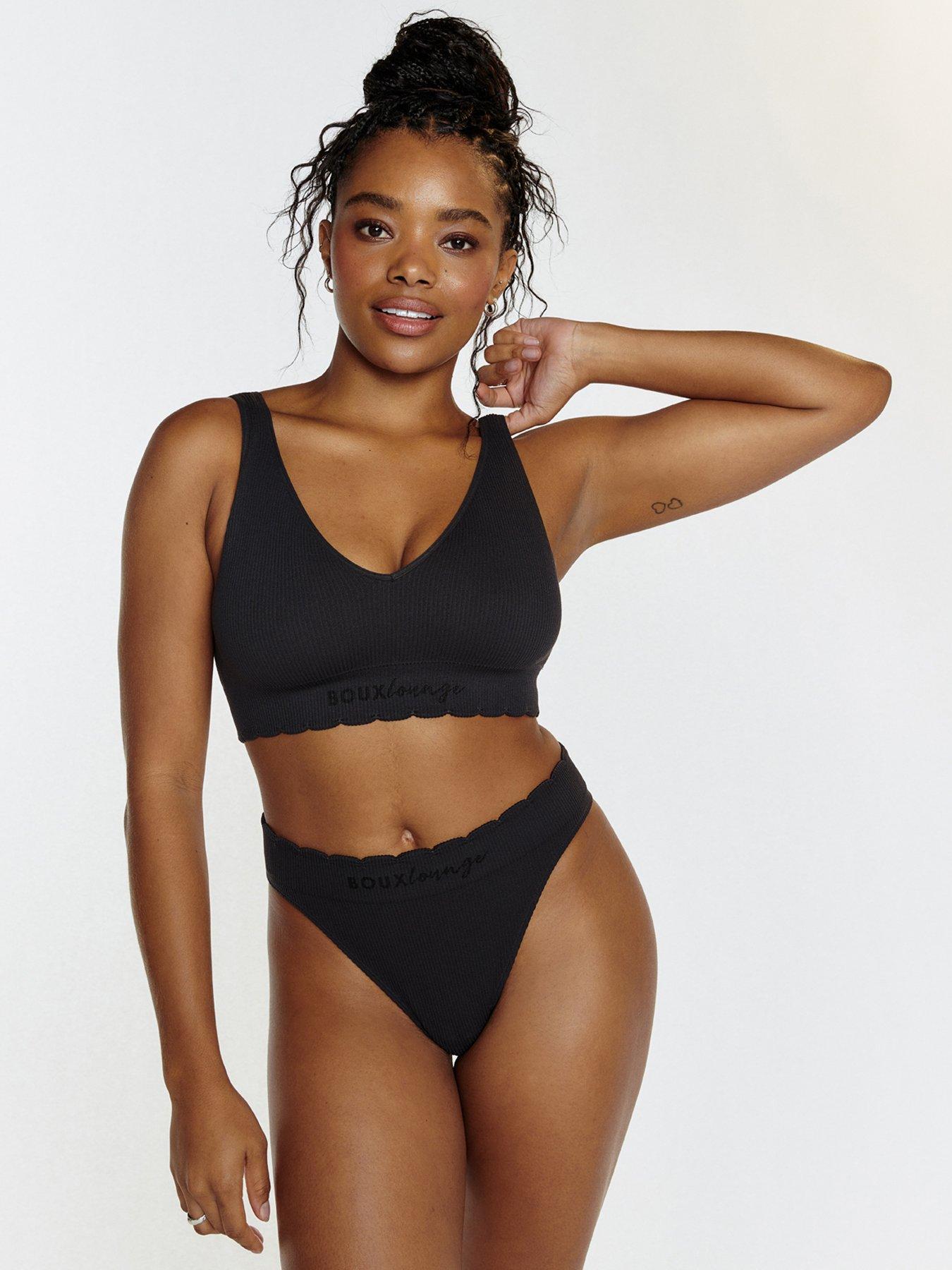 boux-avenue-boux-avenue-scallop-ribbed-bralette-blackfront