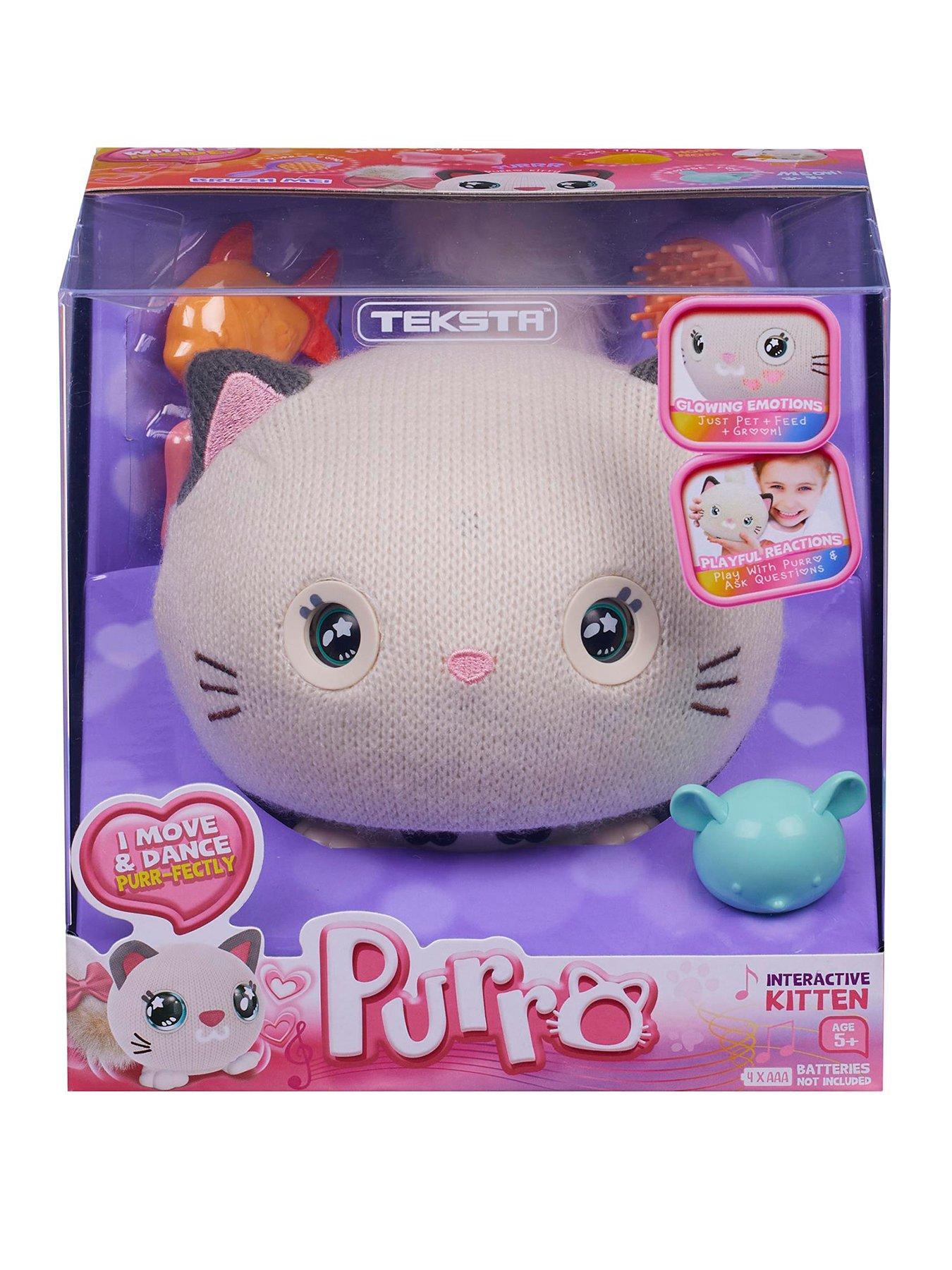 Image 1 of 8 of Teksta Purro the Interactive Cuddly Kitten
