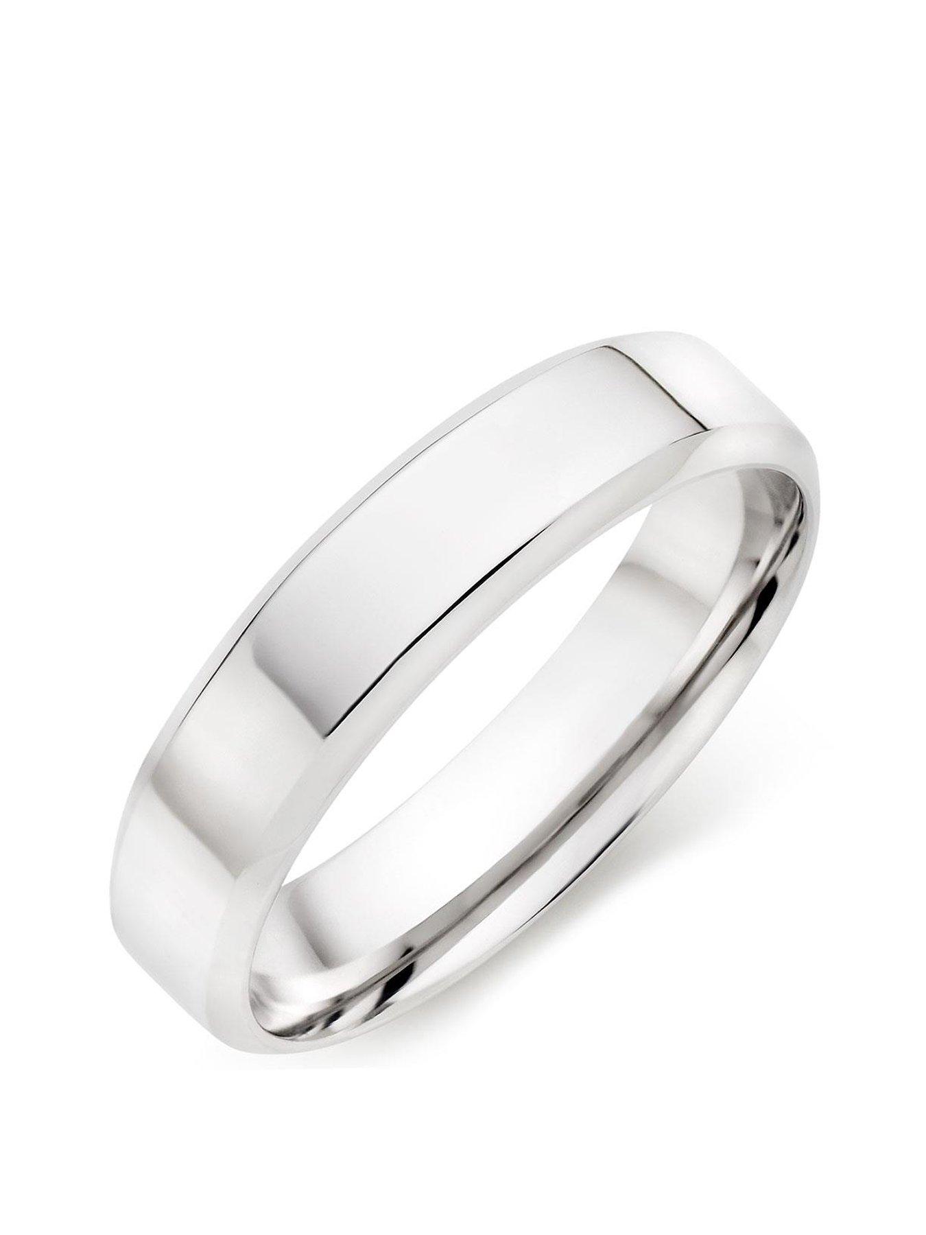 Image 1 of 3 of Beaverbrooks 9ct White Gold Wedding Ring