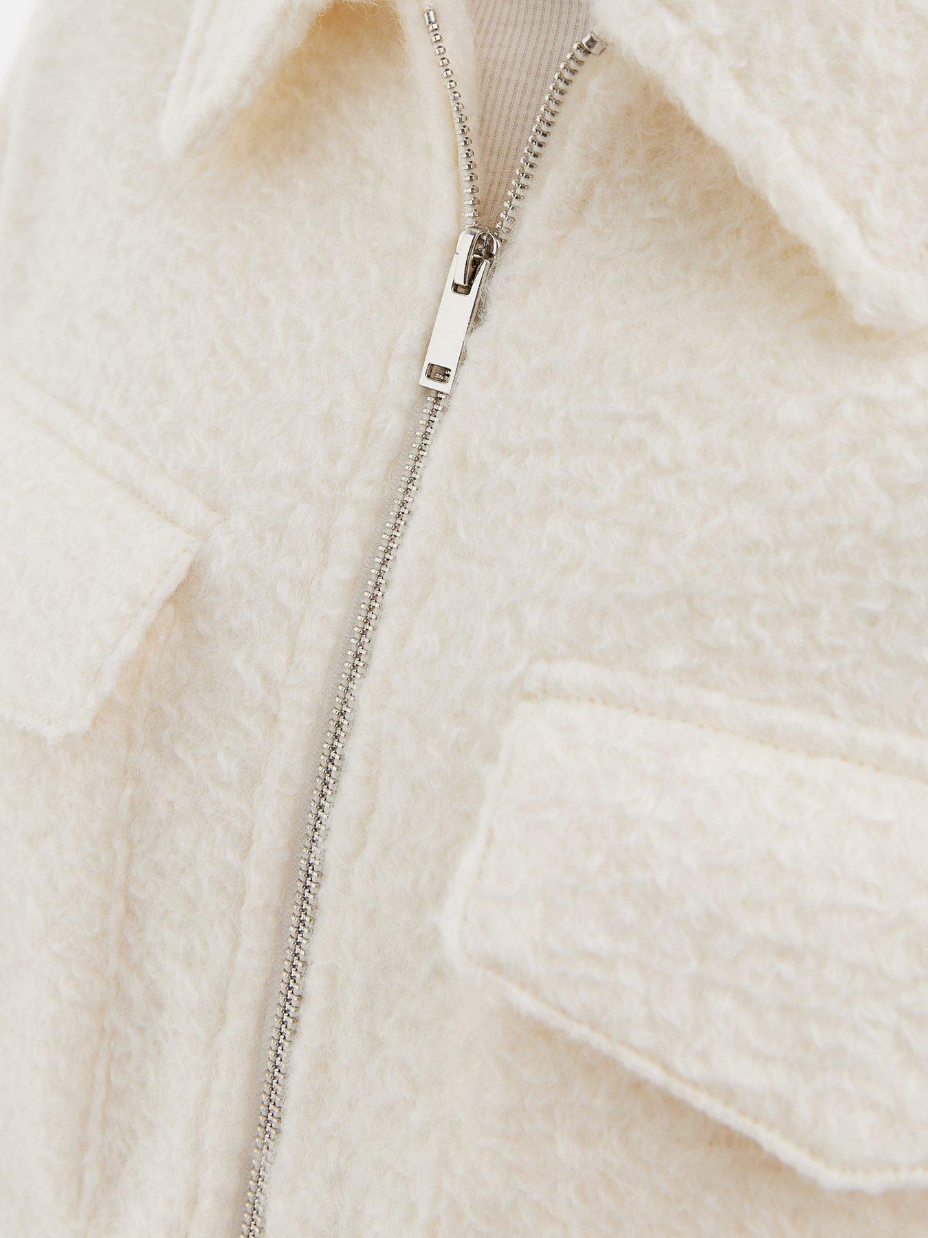 new-look-cream-textured-zip-up-short-jacketdetail