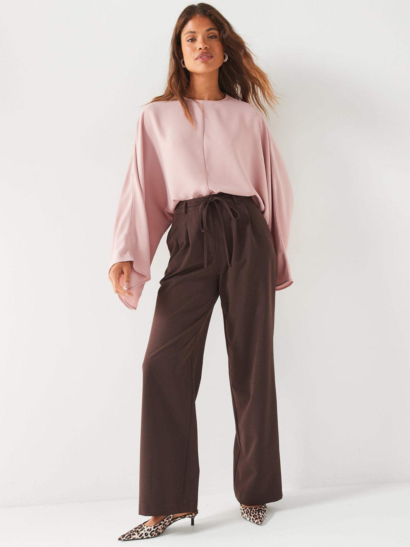 v-by-very-oversized-batwing-blouse-pinkdetail