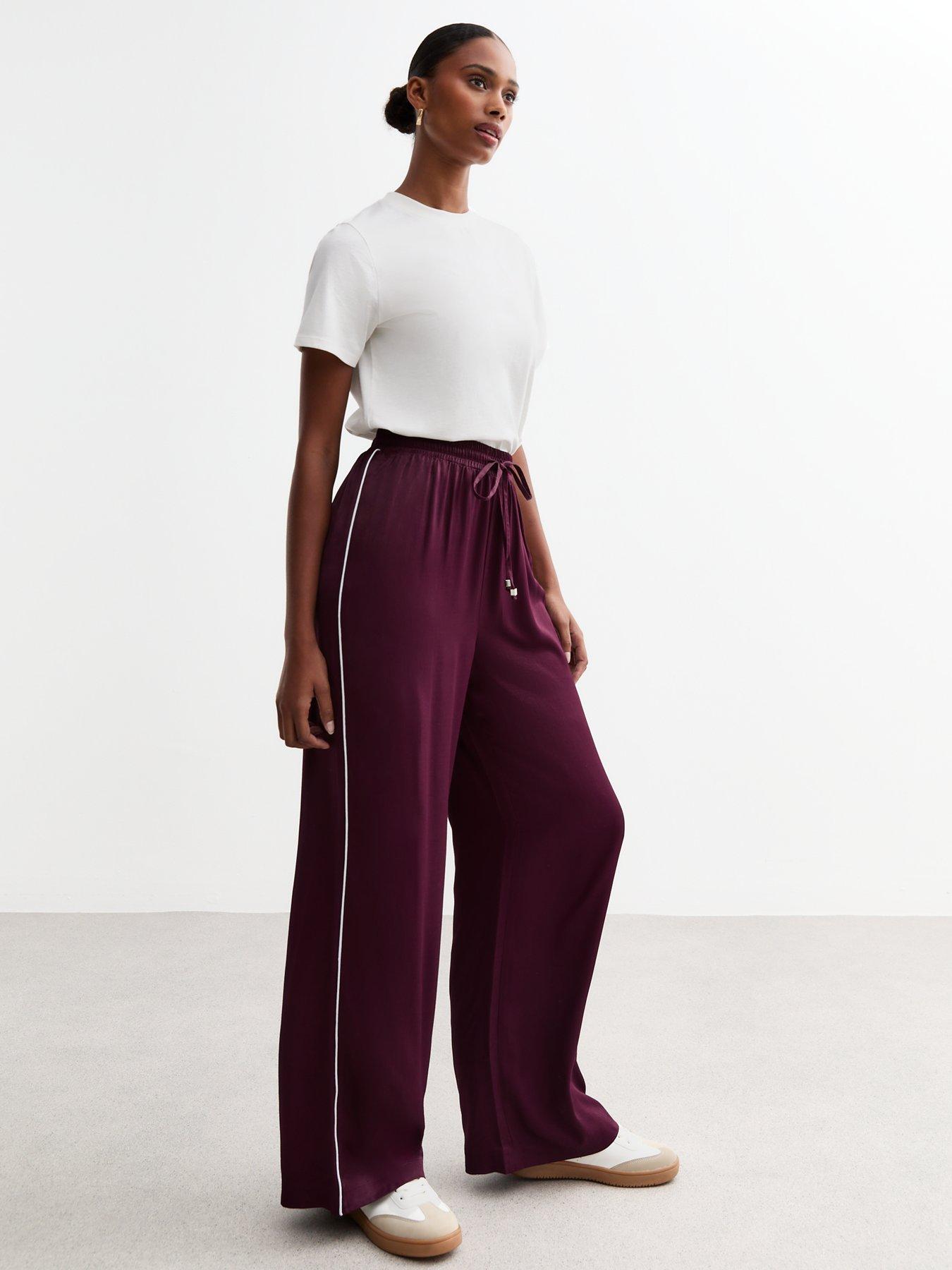 new-look-burgundy-side-stripe-satin-wide-leg-trousersback