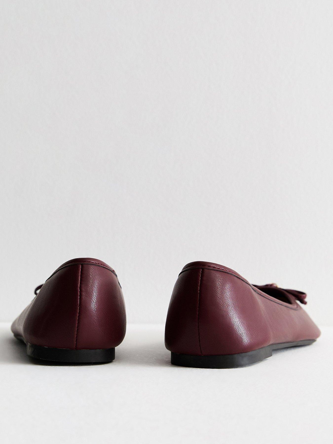 new-look-wide-fit-burgundy-bow-detail-ballet-pumpsback