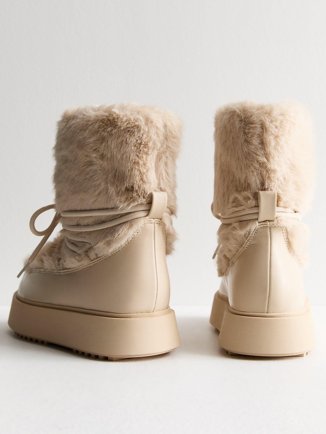 new-look-faux-fur-snow-boots-creamback