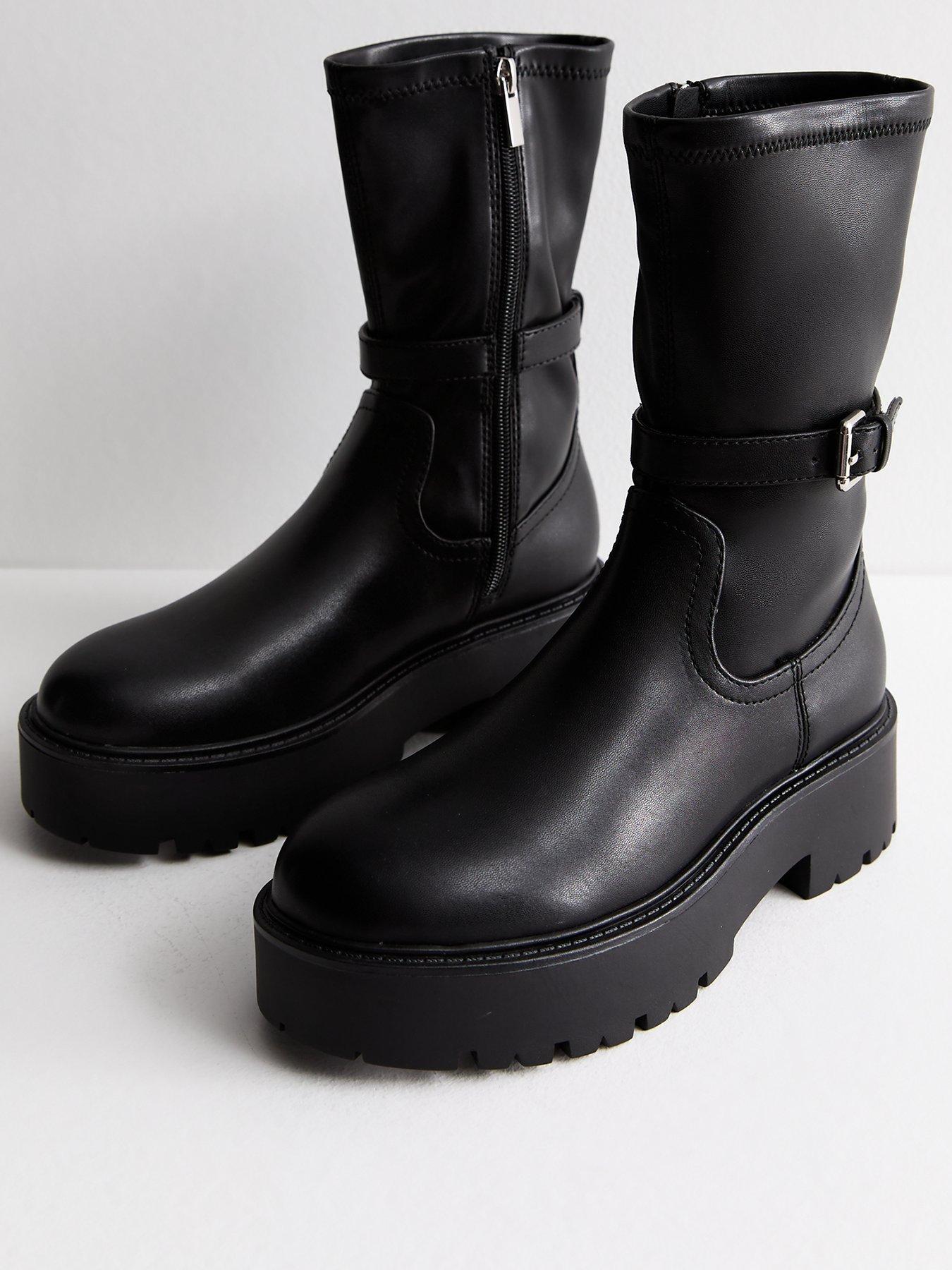 new-look-leather-chunky-biker-boots-blackstillFront