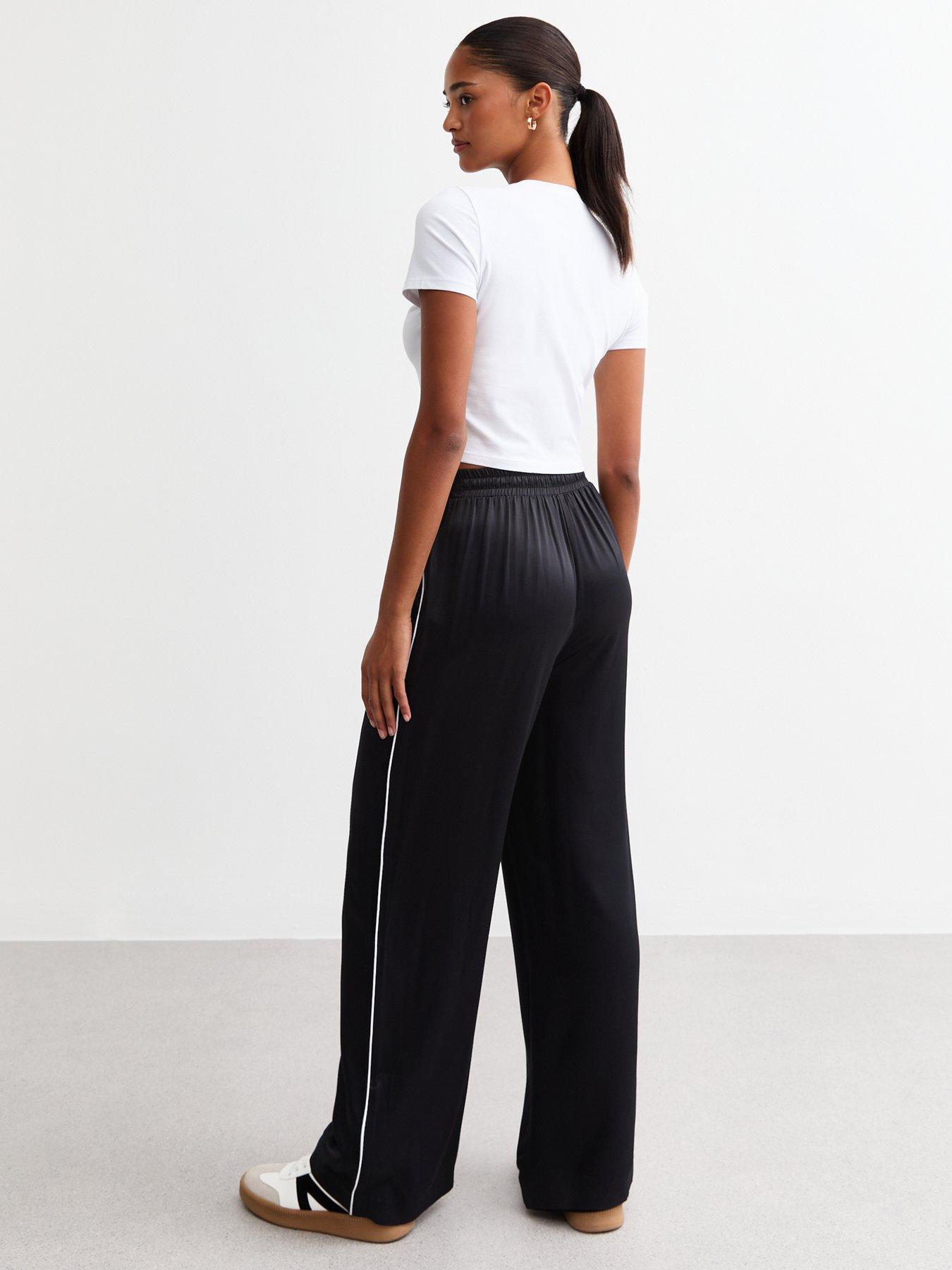 new-look-side-stripe-satin-wide-leg-trousers-blackstillFront