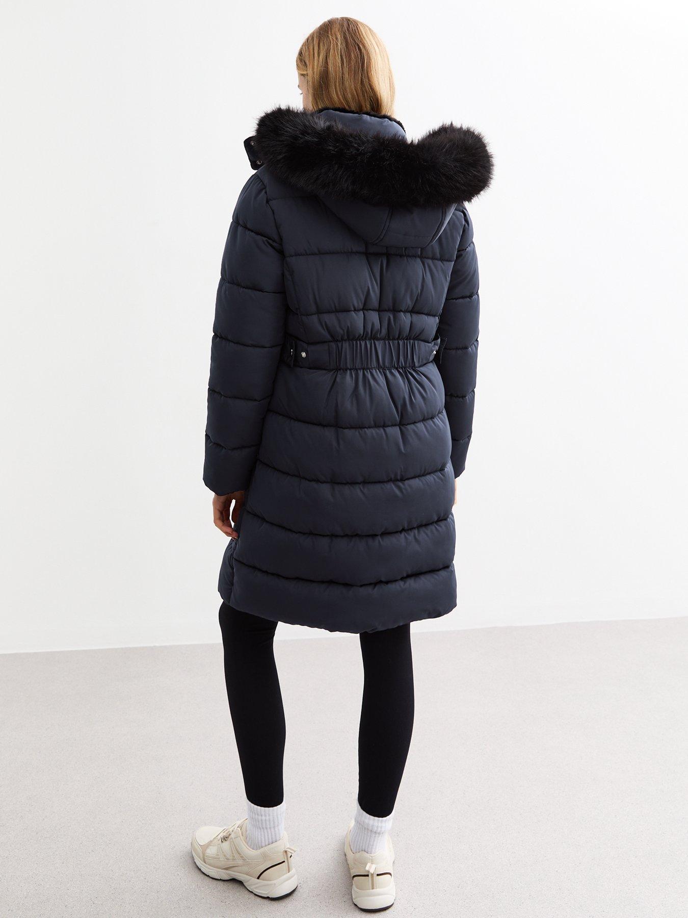 new-look-navy-faux-fur-trim-hood-long-puffer-coatstillFront