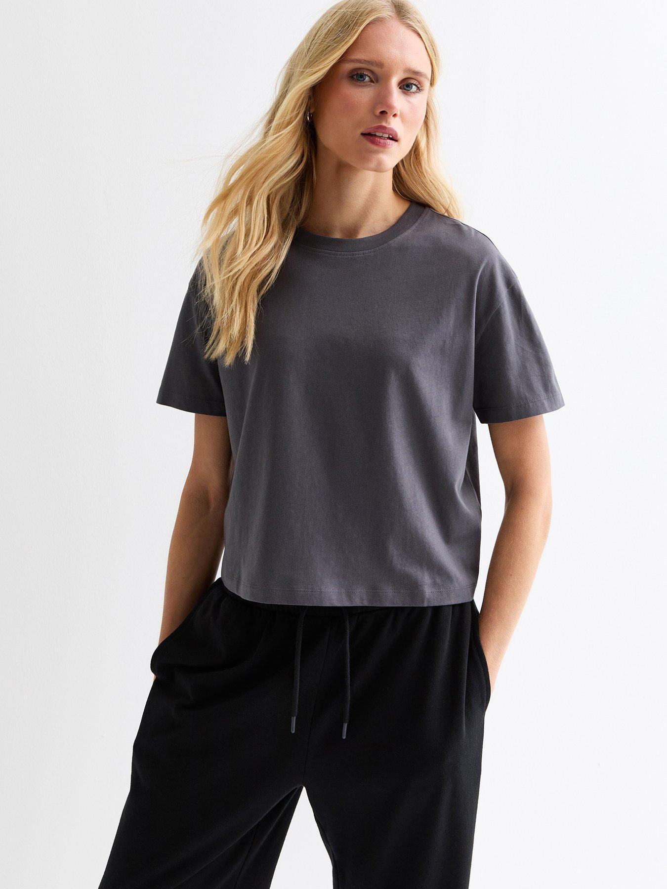 new-look-boxy-cotton-t-shirt-grey