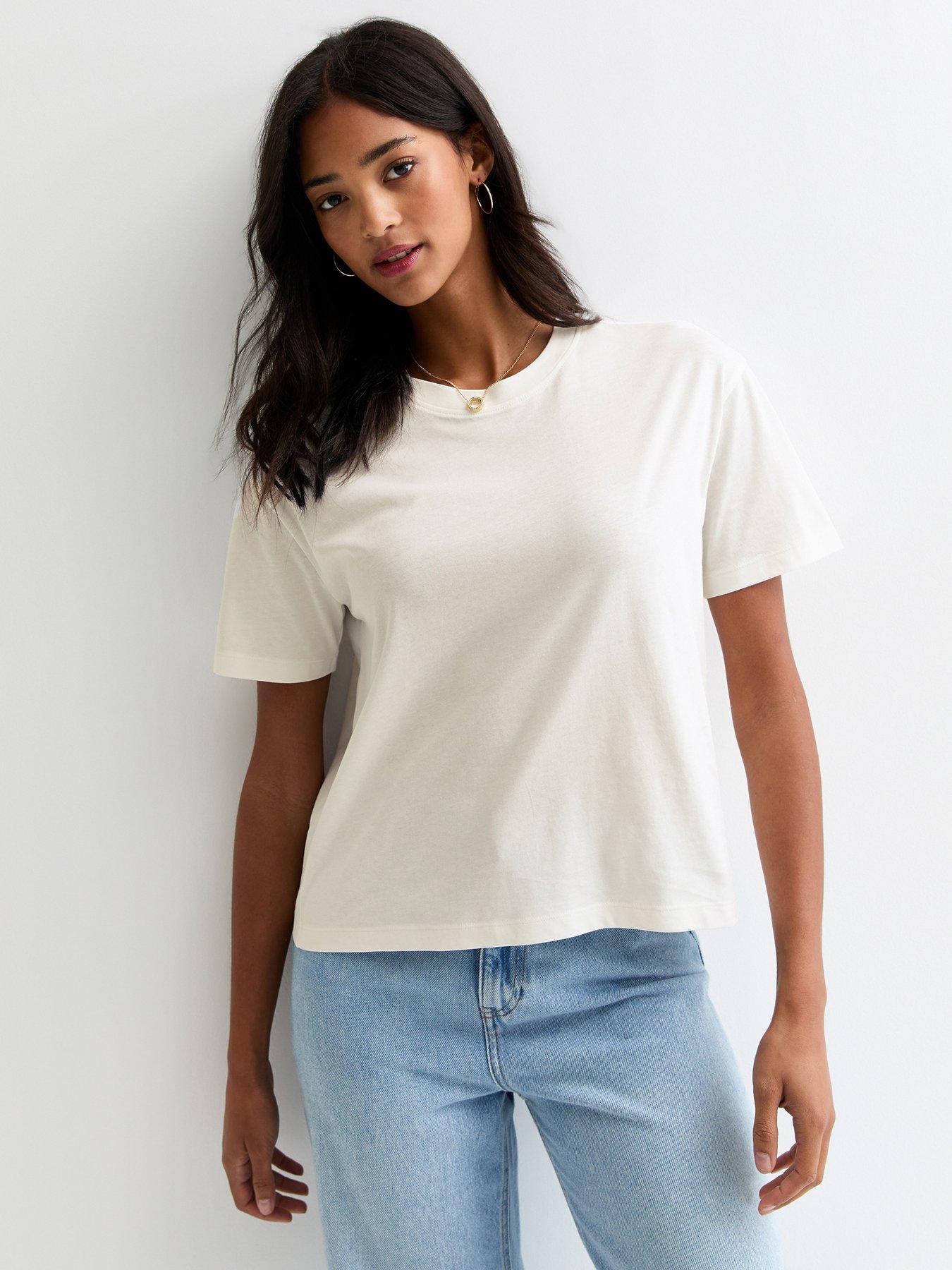 new-look-boxy-cotton-t-shirt-cream