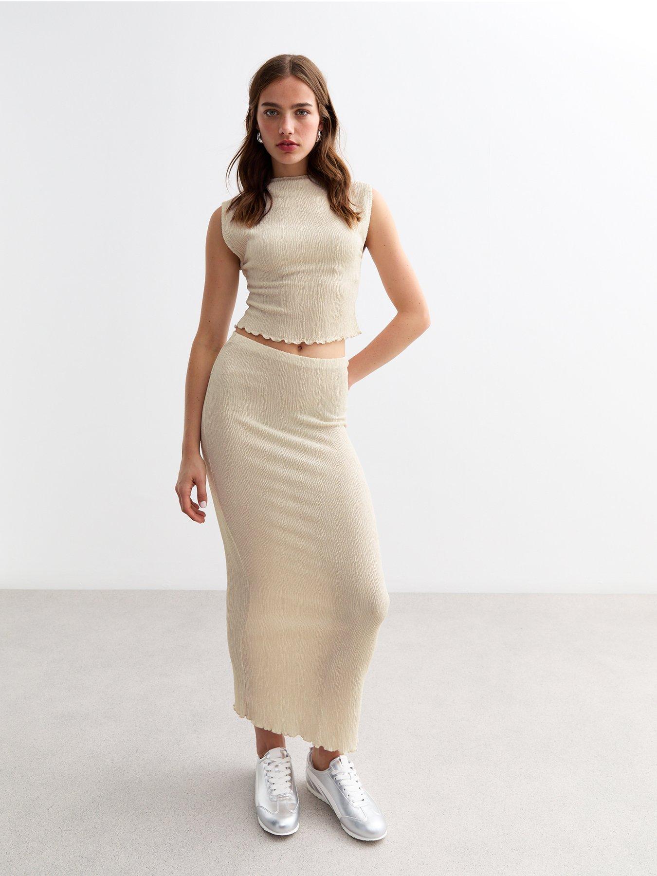 new-look-cream-funnel-neck-sleeveless-textured-topback