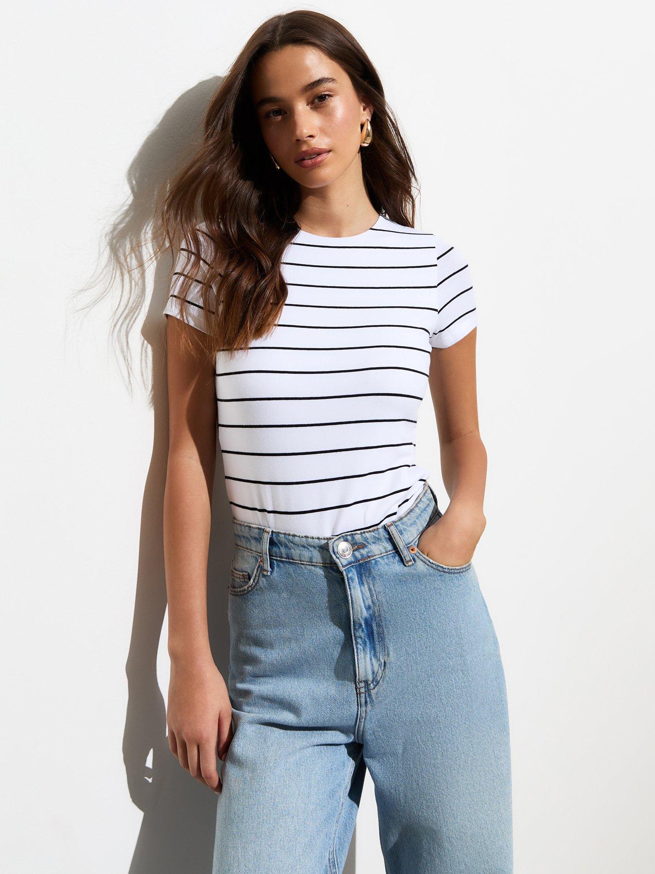 new-look-striped-crew-neck-bodysuit-print