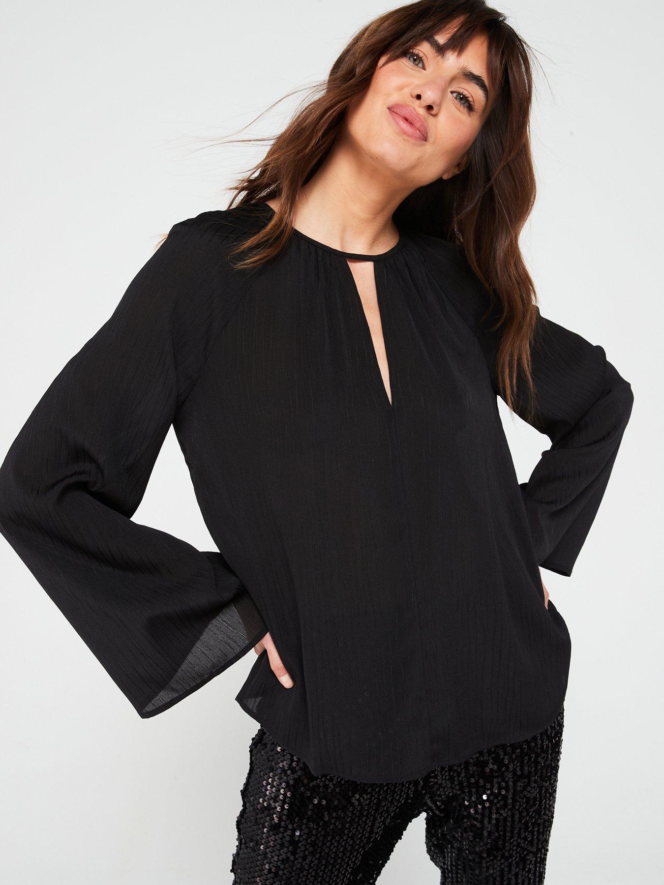 v-by-very-cut-out-detail-blouse-blackdetail